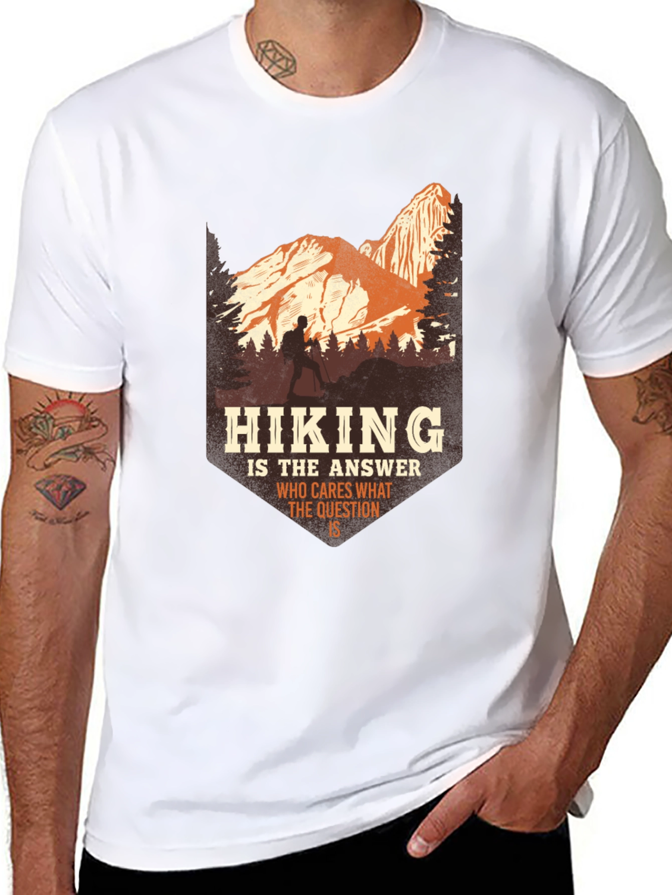 Hiking Answer Tee - Adventure Graphic T-Shirt