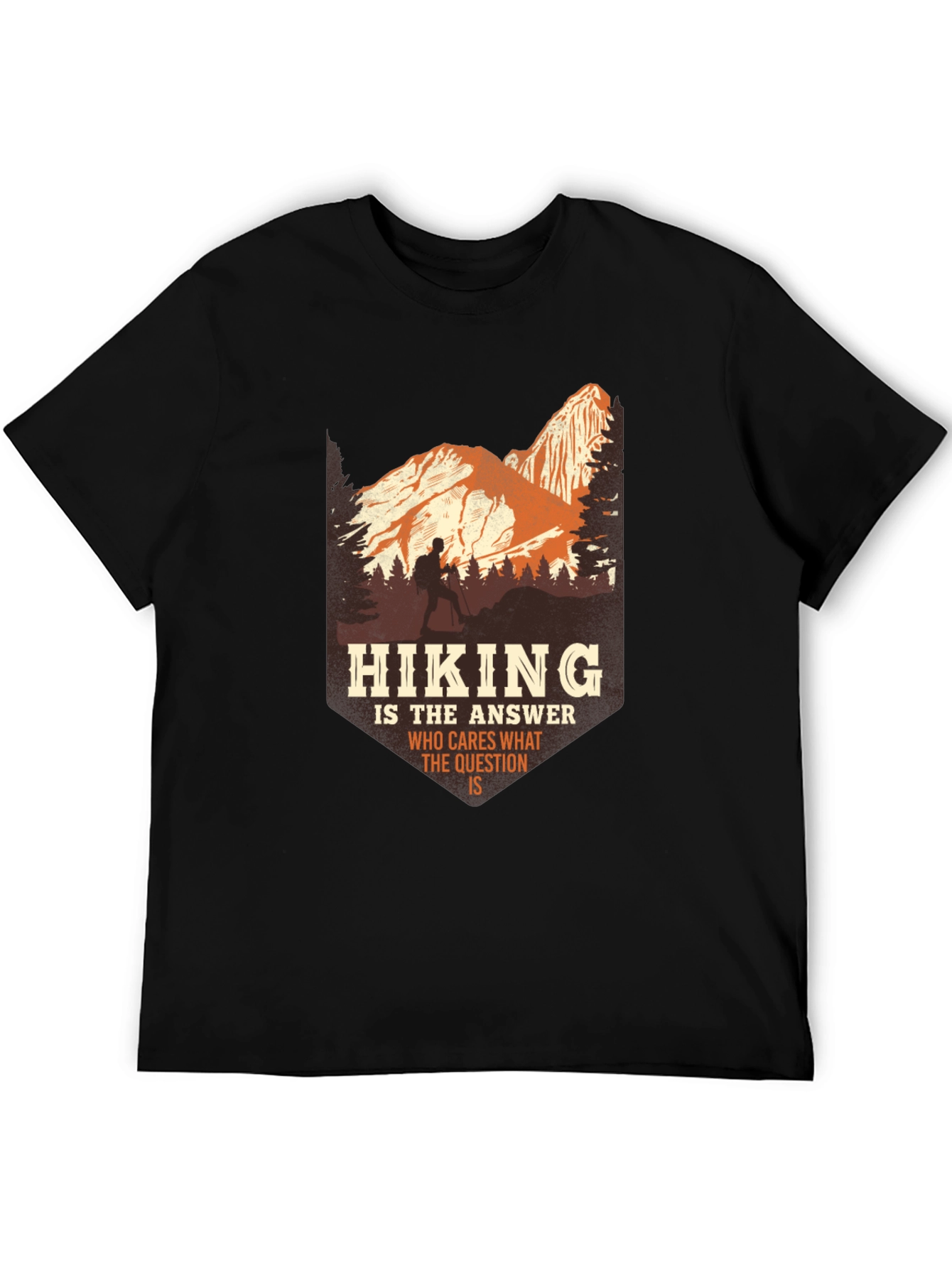 Hiking Answer Tee - Adventure Graphic T-Shirt