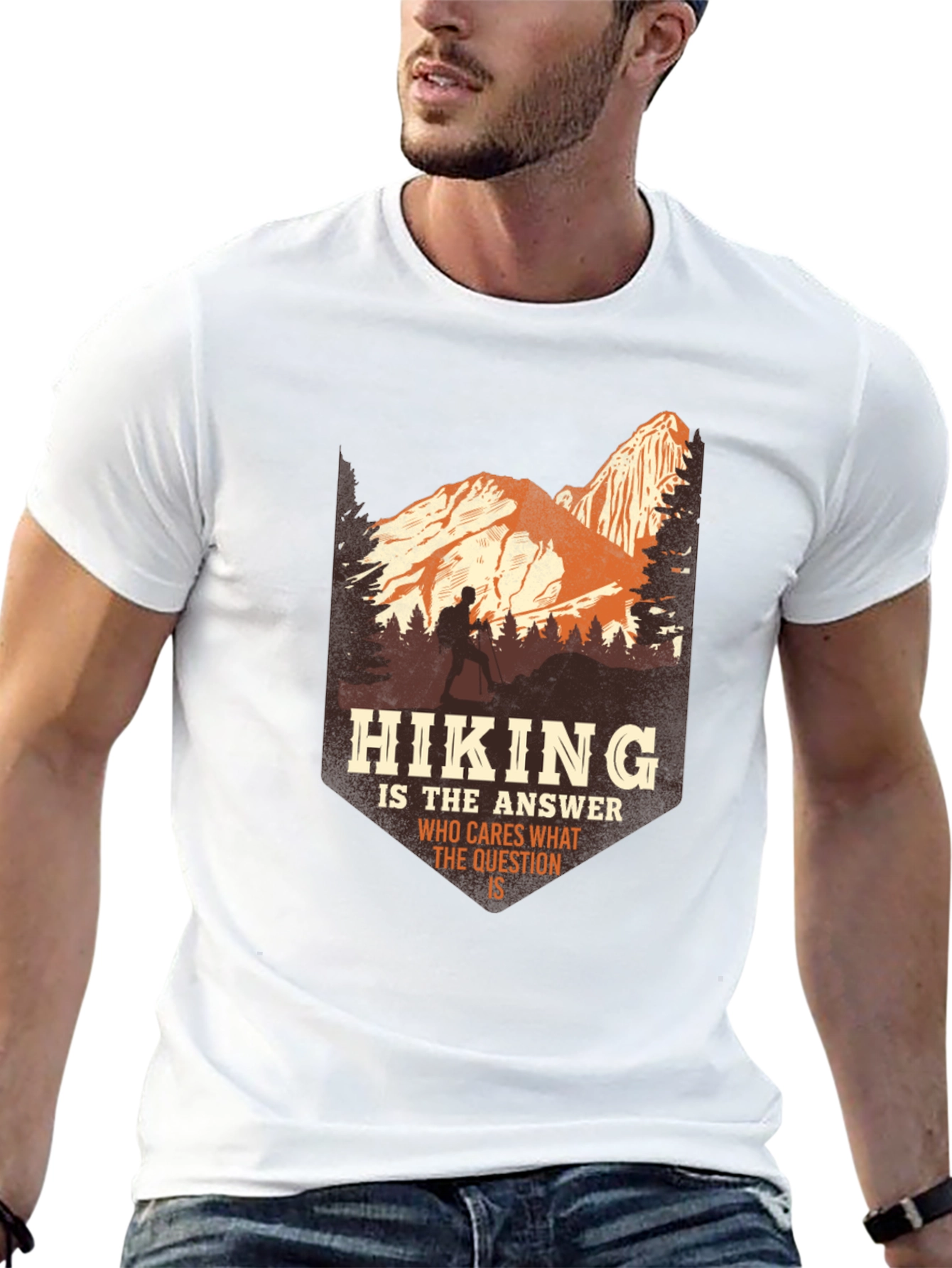 Hiking Answer Tee - Adventure Graphic T-Shirt