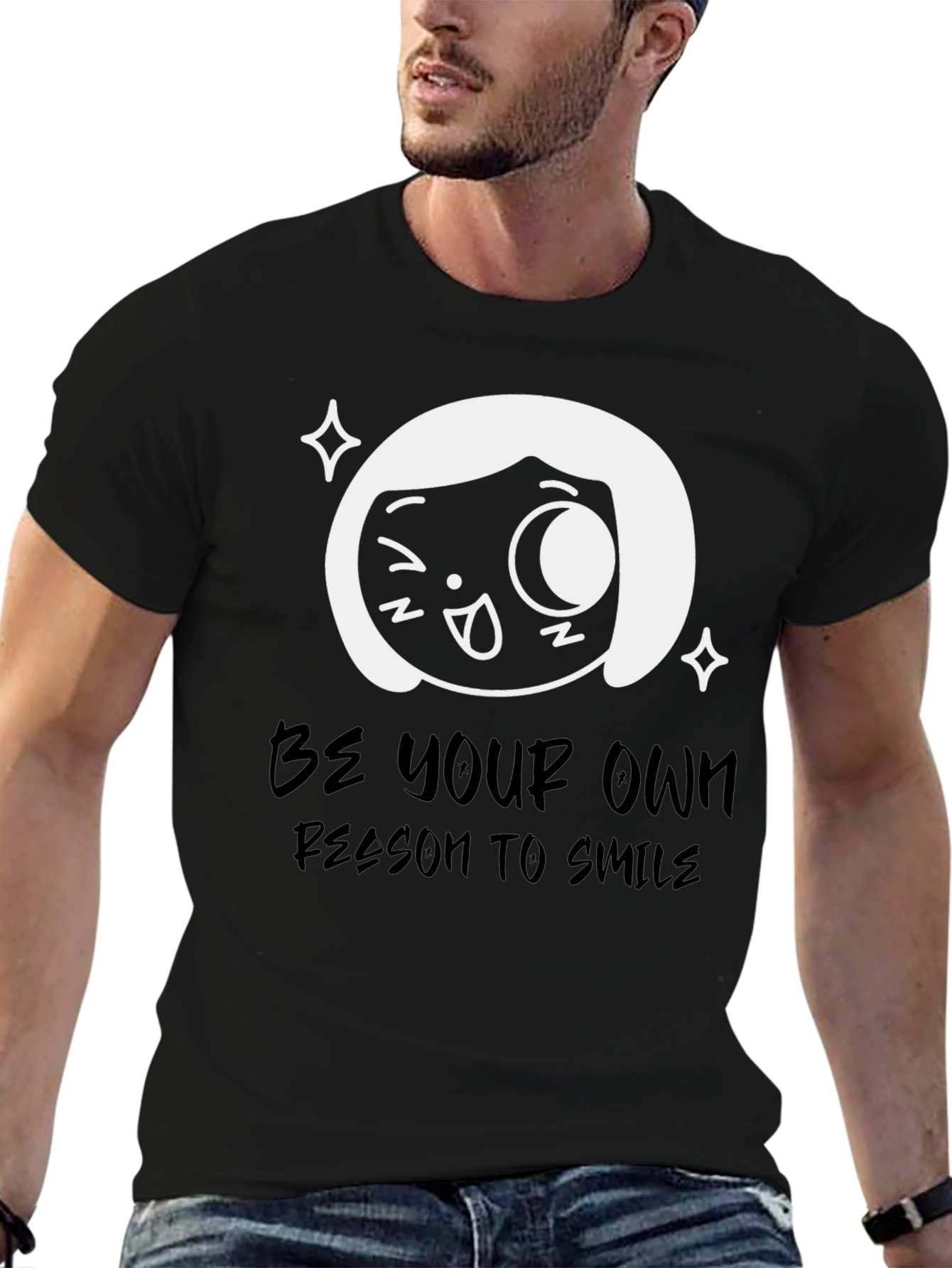 Be Your Own Reason To Smile Black T-Shirt
