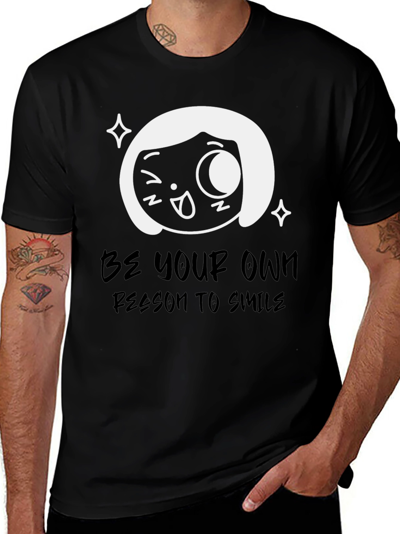 Be Your Own Reason To Smile Black T-Shirt