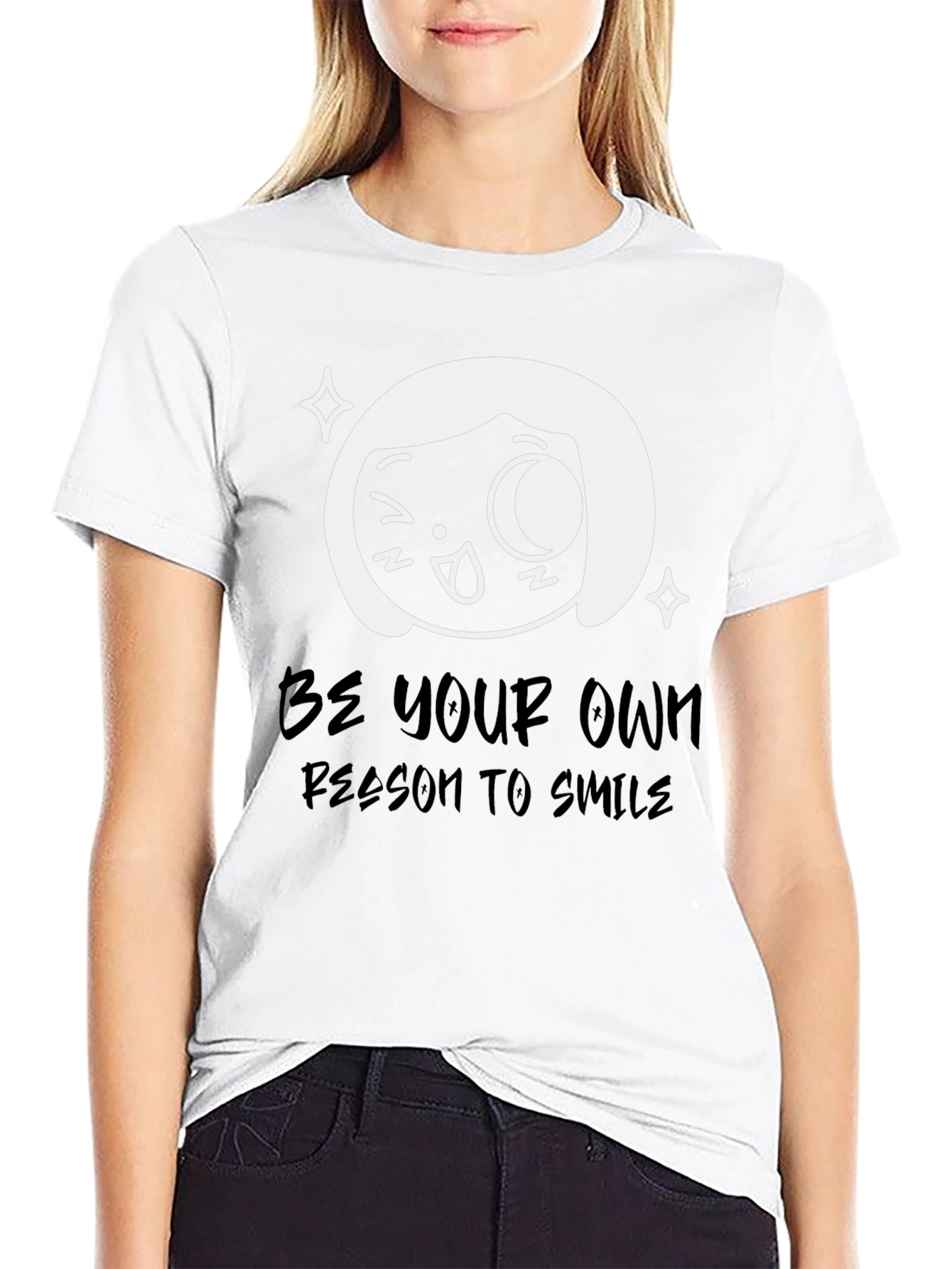 Be Your Own Reason To Smile Black T-Shirt