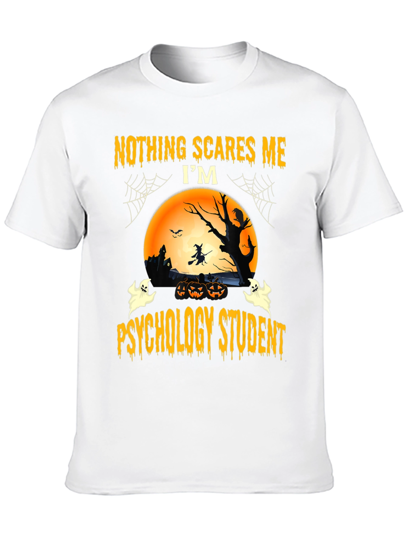 Nothing Scares Me Psychology Student Halloween T-Shirt