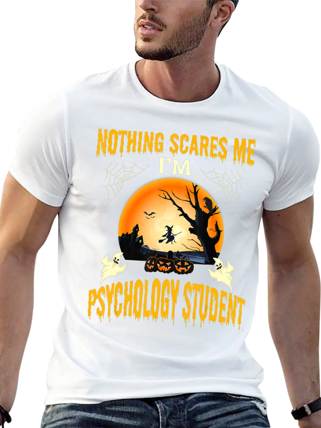 Nothing Scares Me Psychology Student Halloween T-Shirt