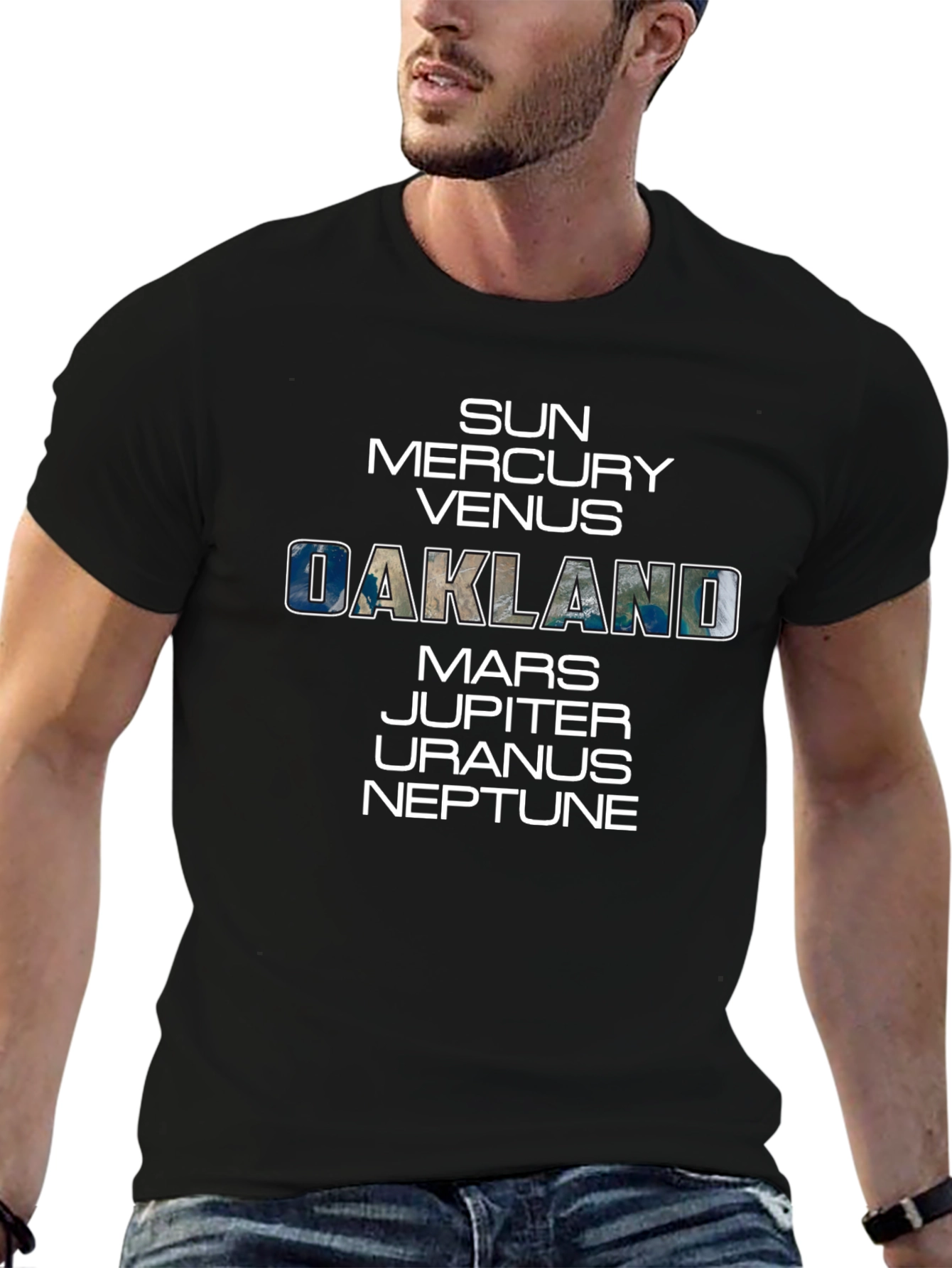 Planet Oakland T-Shirt - Space Fan Tee
