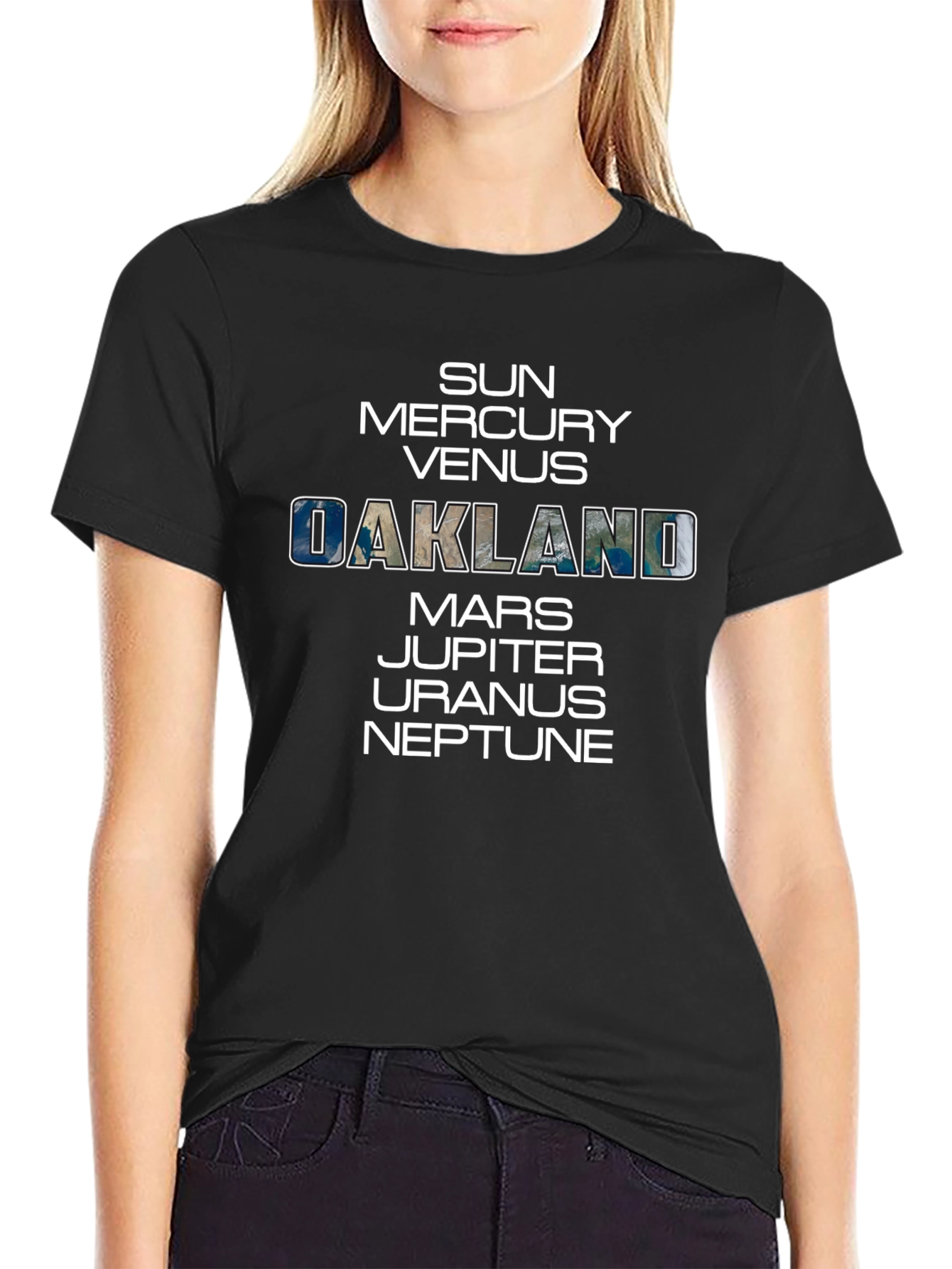Planet Oakland T-Shirt - Space Fan Tee