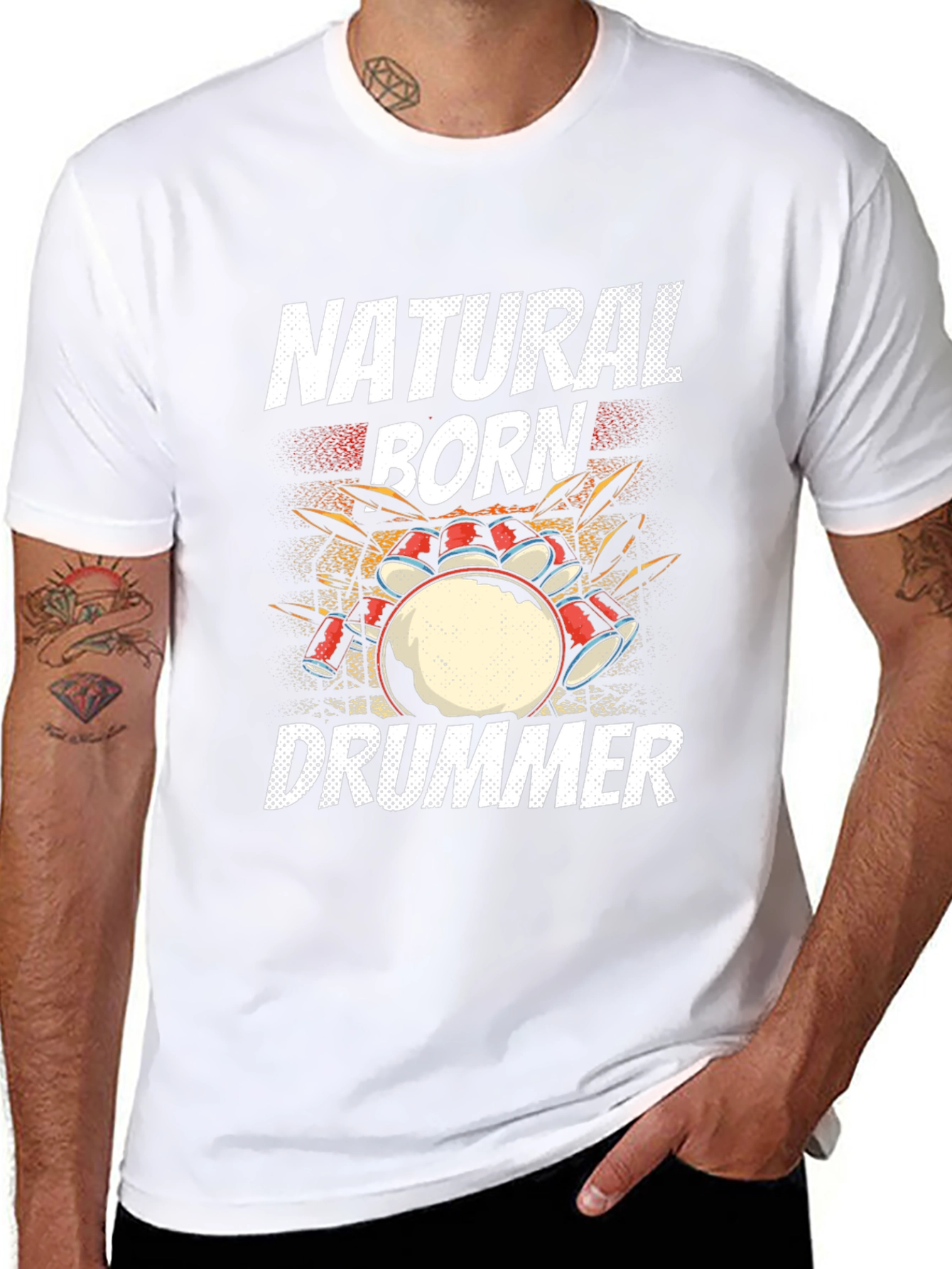 Natural Born Drummer Graphic Tee