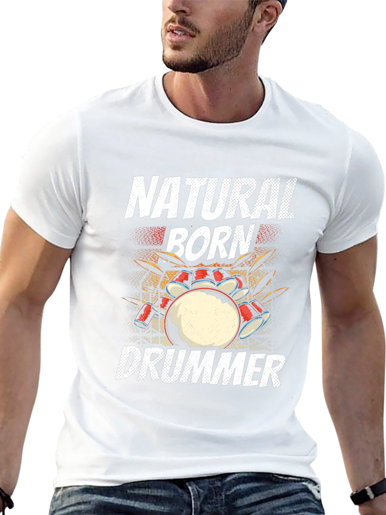Natural Born Drummer Graphic Tee