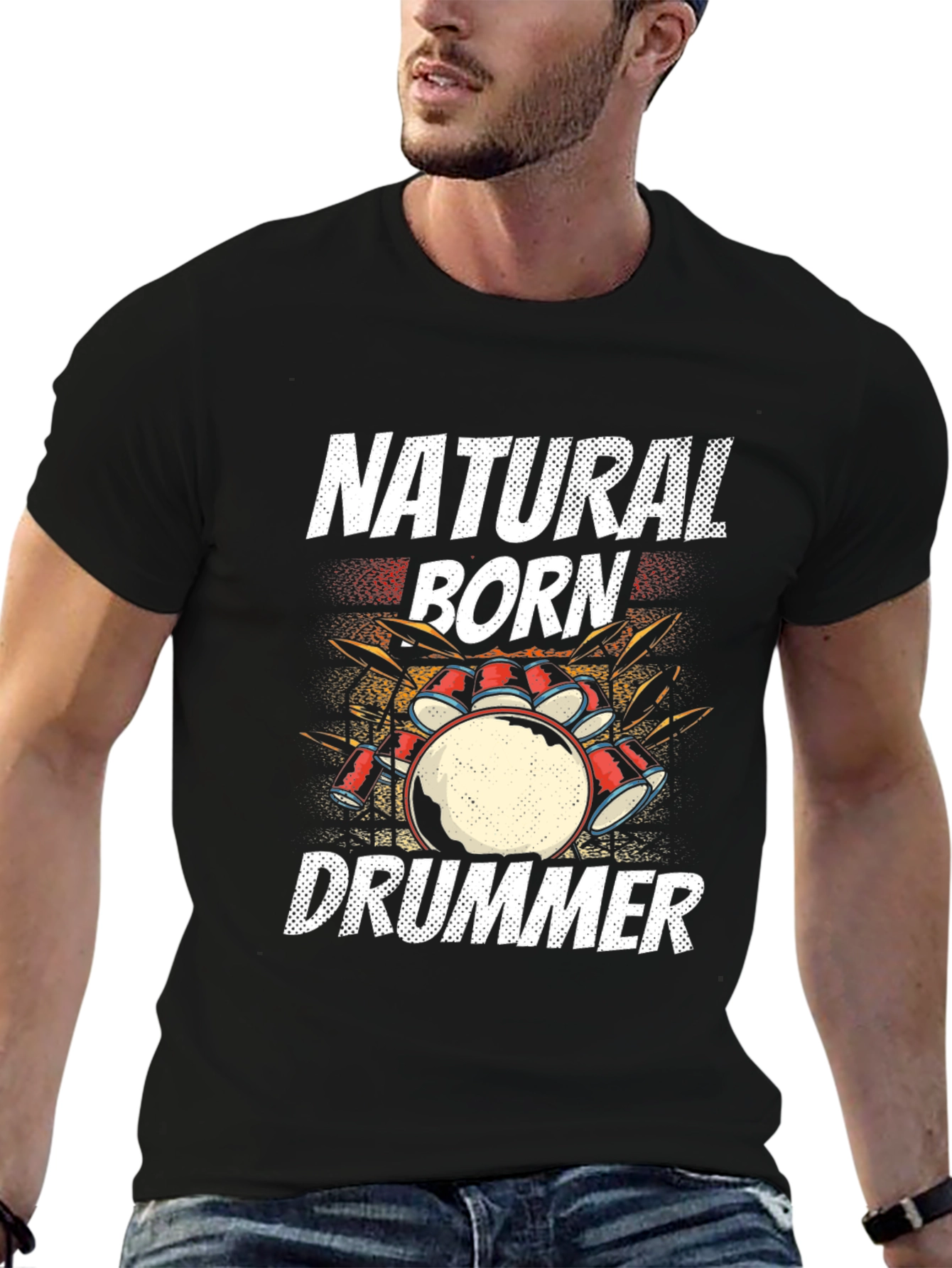 Natural Born Drummer Graphic Tee