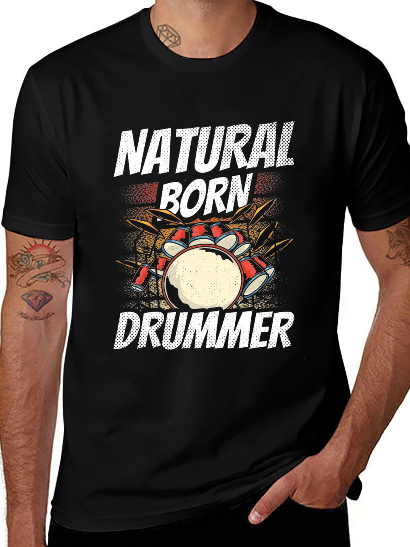Natural Born Drummer Graphic Tee