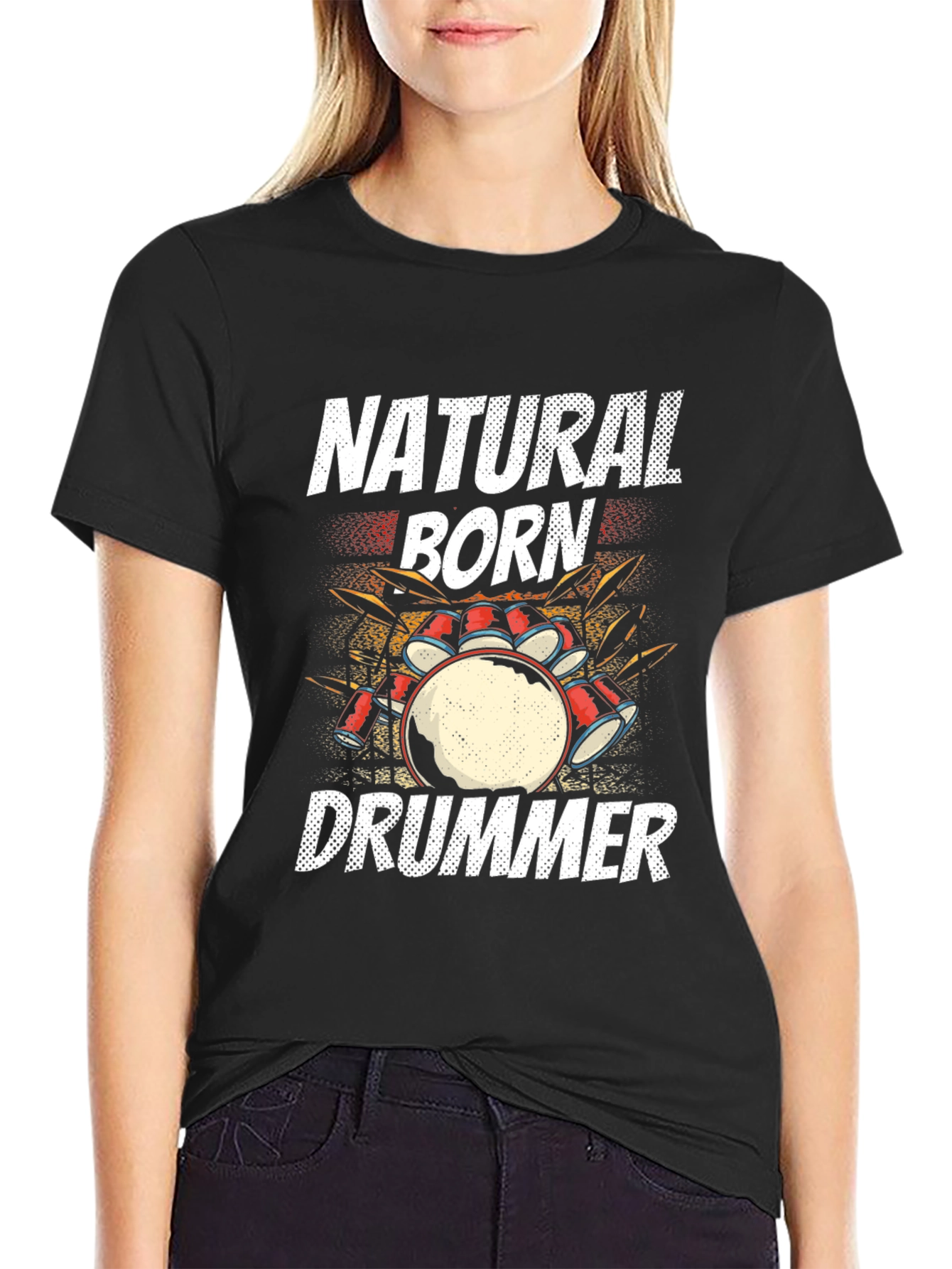 Natural Born Drummer Graphic Tee
