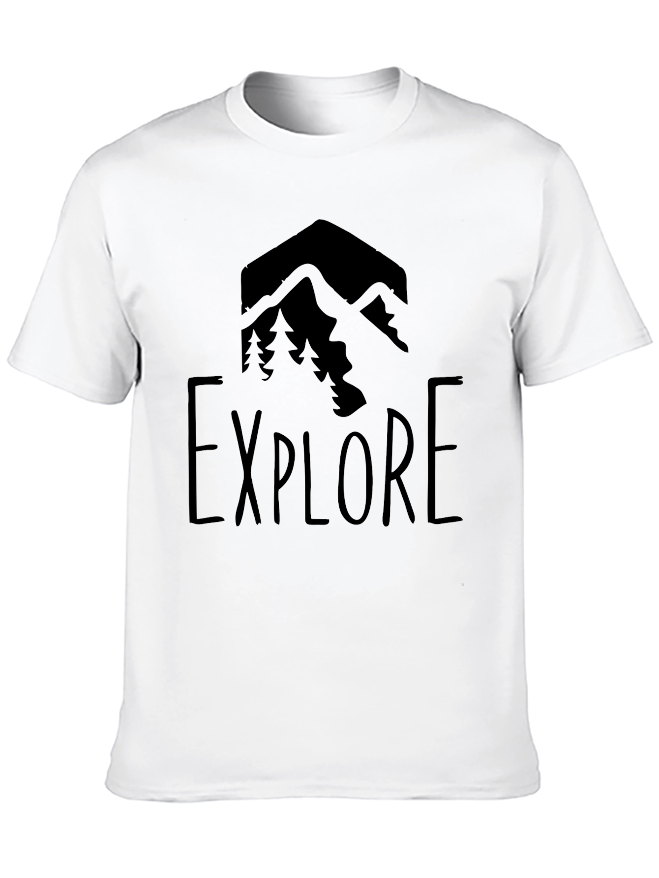 Explore Mountain Graphic Tee - Black