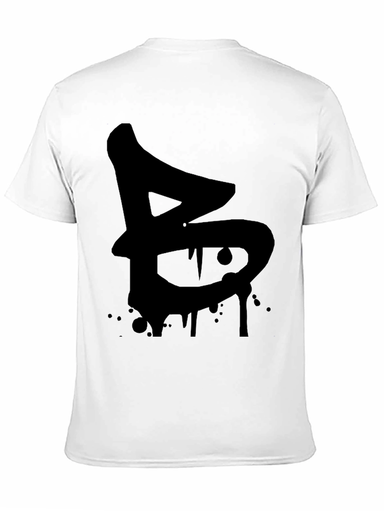 Urban Drip Letter B Black Graphic Tee