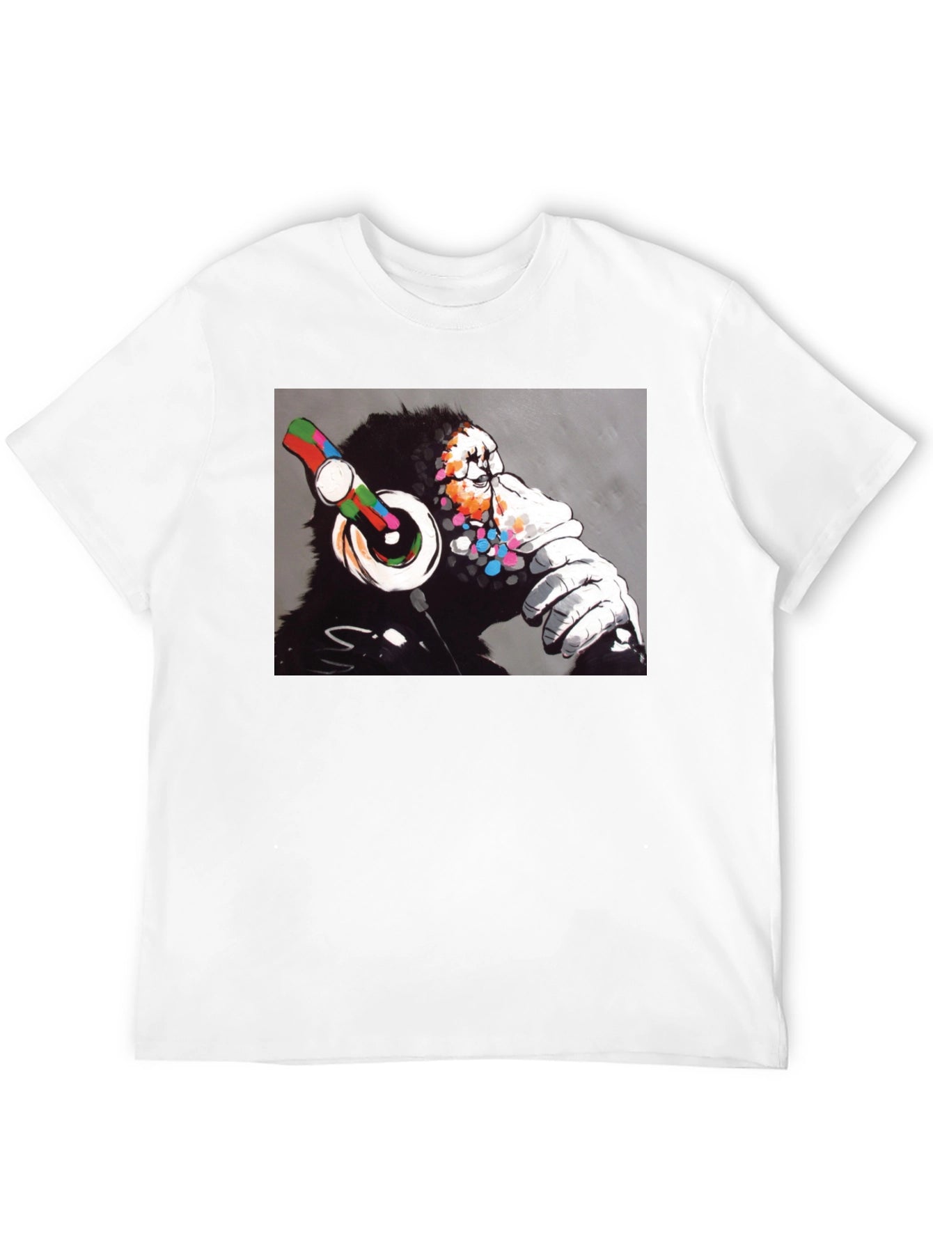 DJ Monkey Graphic Tee - Cool Black T-Shirt