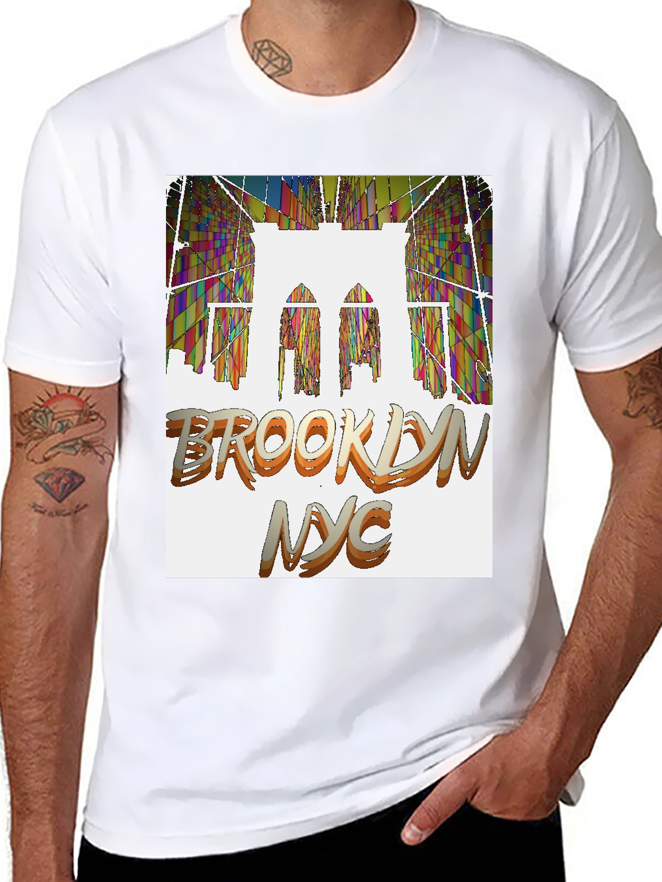 Brooklyn NYC Graphic Tee - Cool Bridge Design