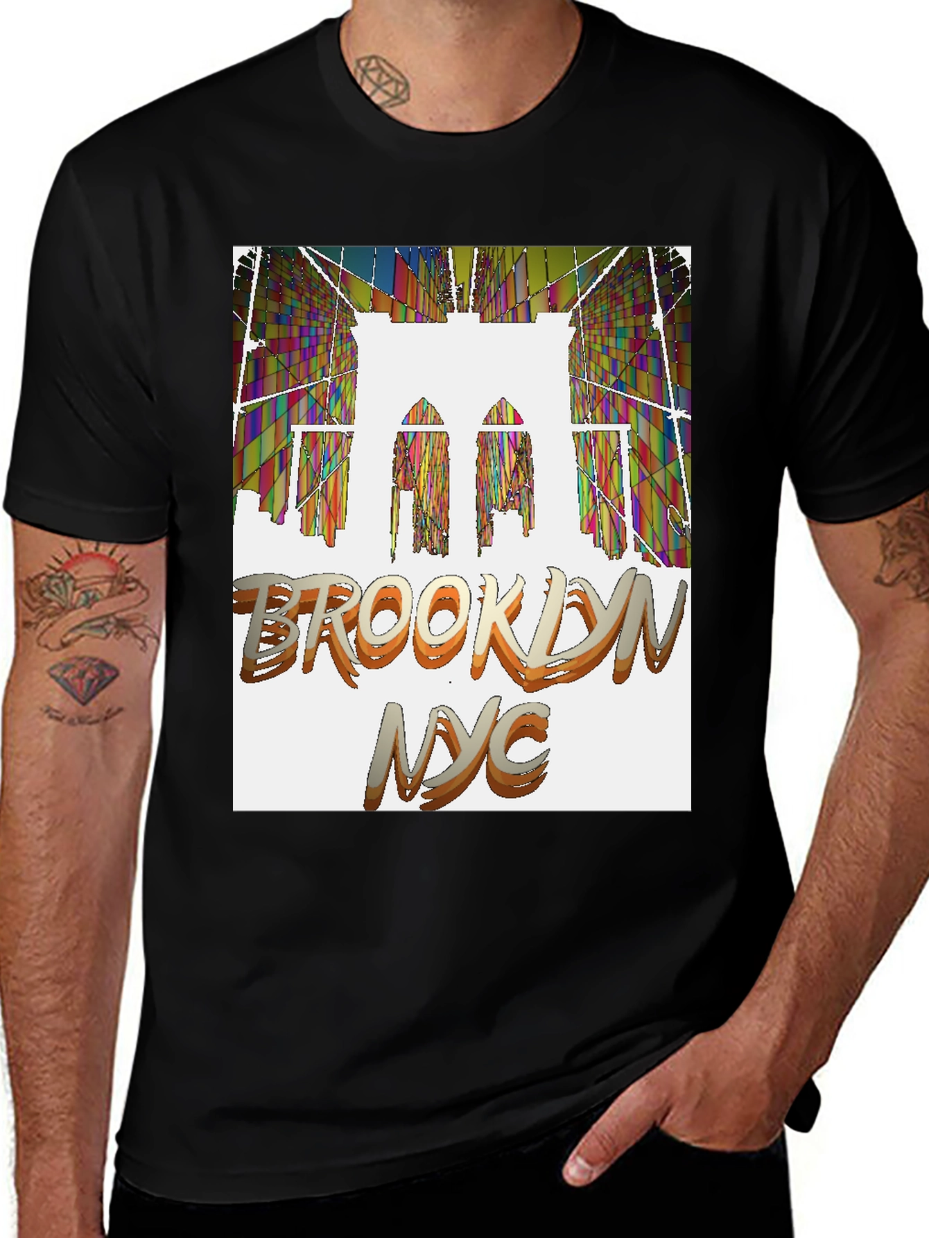 Brooklyn NYC Graphic Tee - Cool Bridge Design