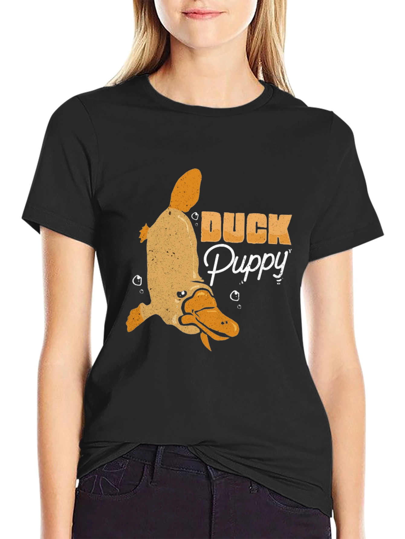Duck Puppy Graphic Tee - Novelty Humor T-Shirt