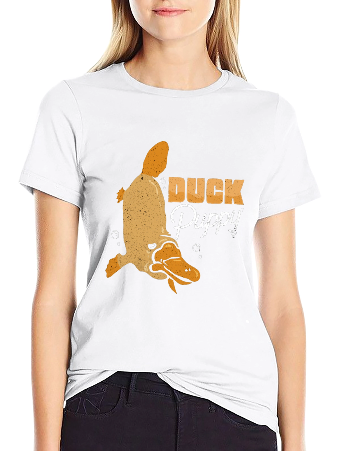 Duck Puppy Graphic Tee - Novelty Humor T-Shirt