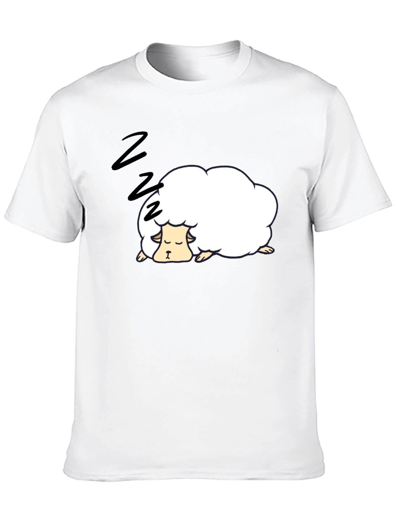 Sleepy Sheep Black T-Shirt
