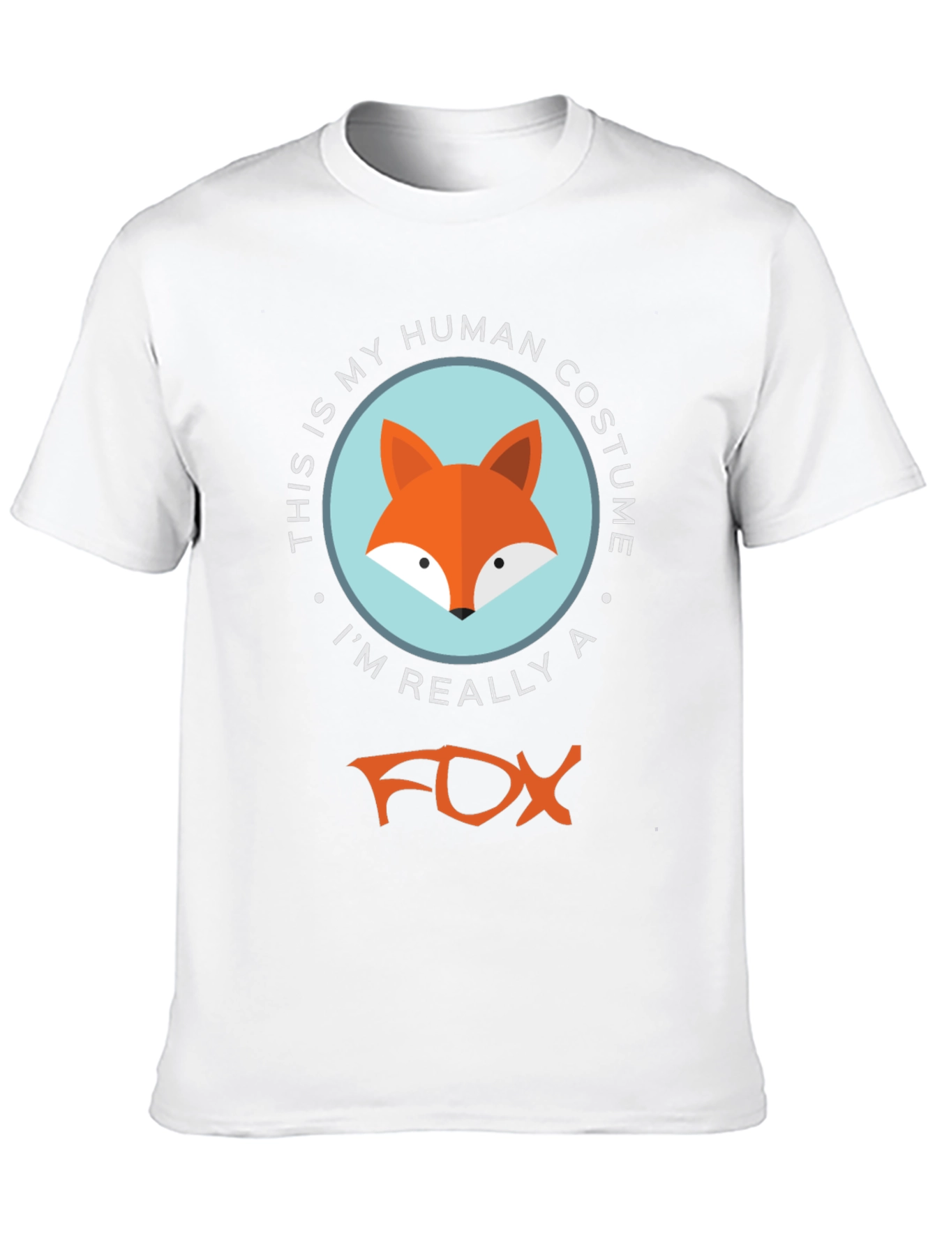 Human Costume Fox T-Shirt - Funny Animal Tee
