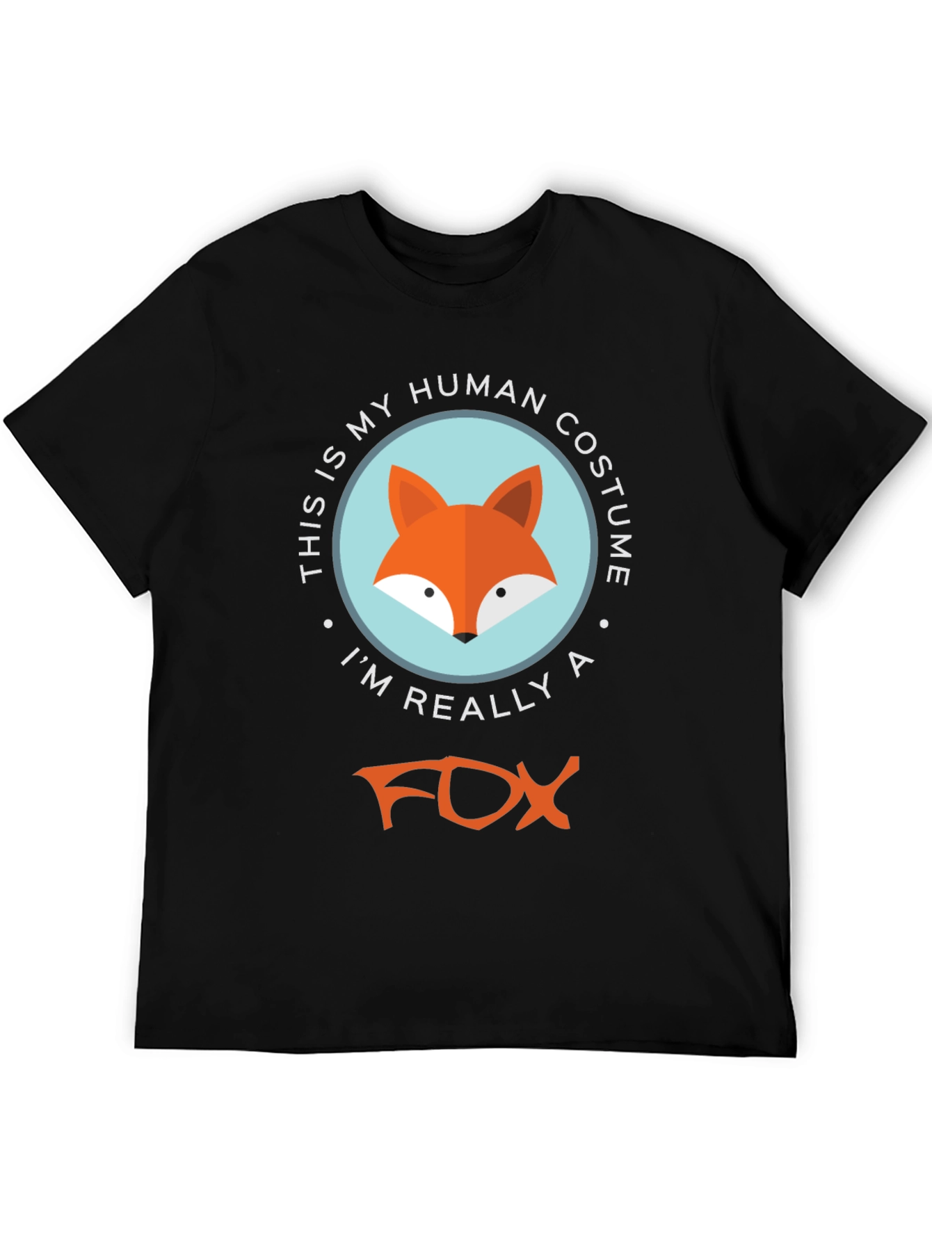 Human Costume Fox T-Shirt - Funny Animal Tee