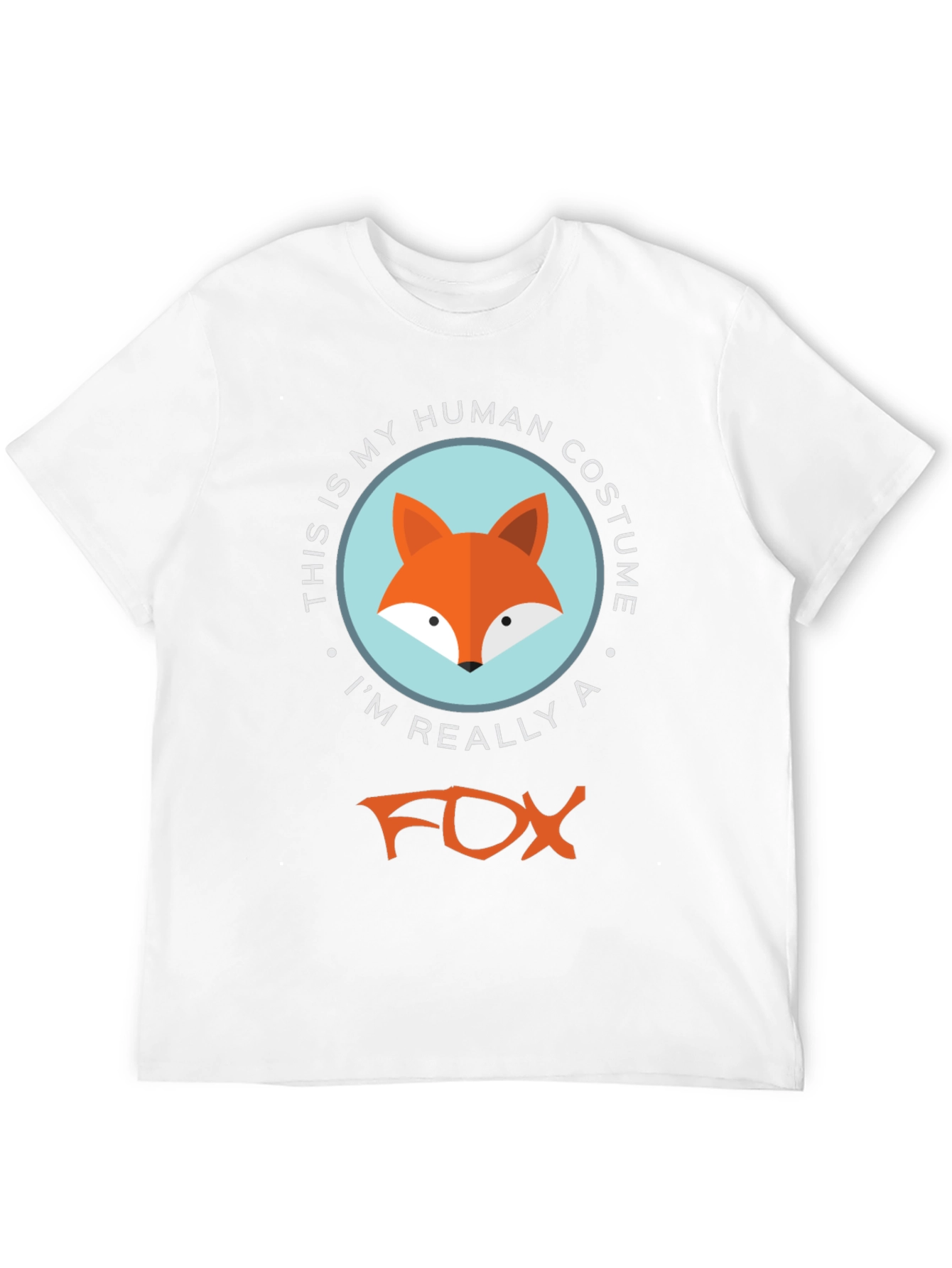 Human Costume Fox T-Shirt - Funny Animal Tee