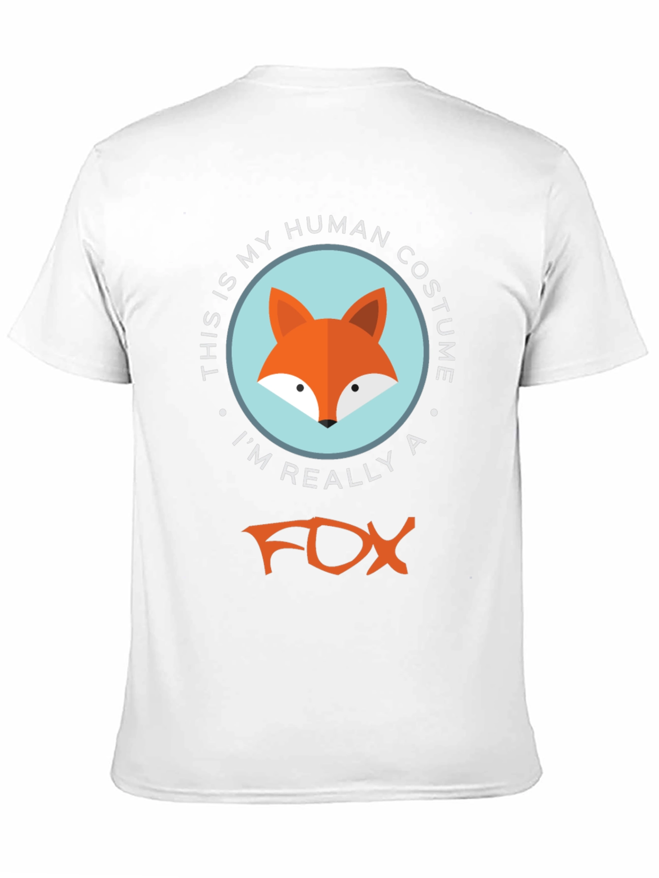 Human Costume Fox T-Shirt - Funny Animal Tee