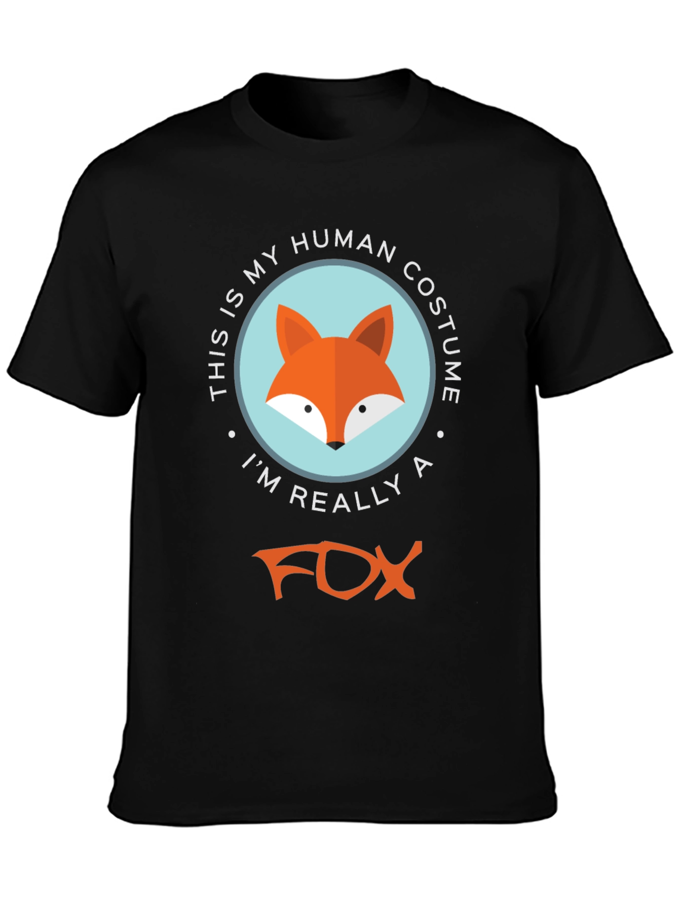 Human Costume Fox T-Shirt - Funny Animal Tee