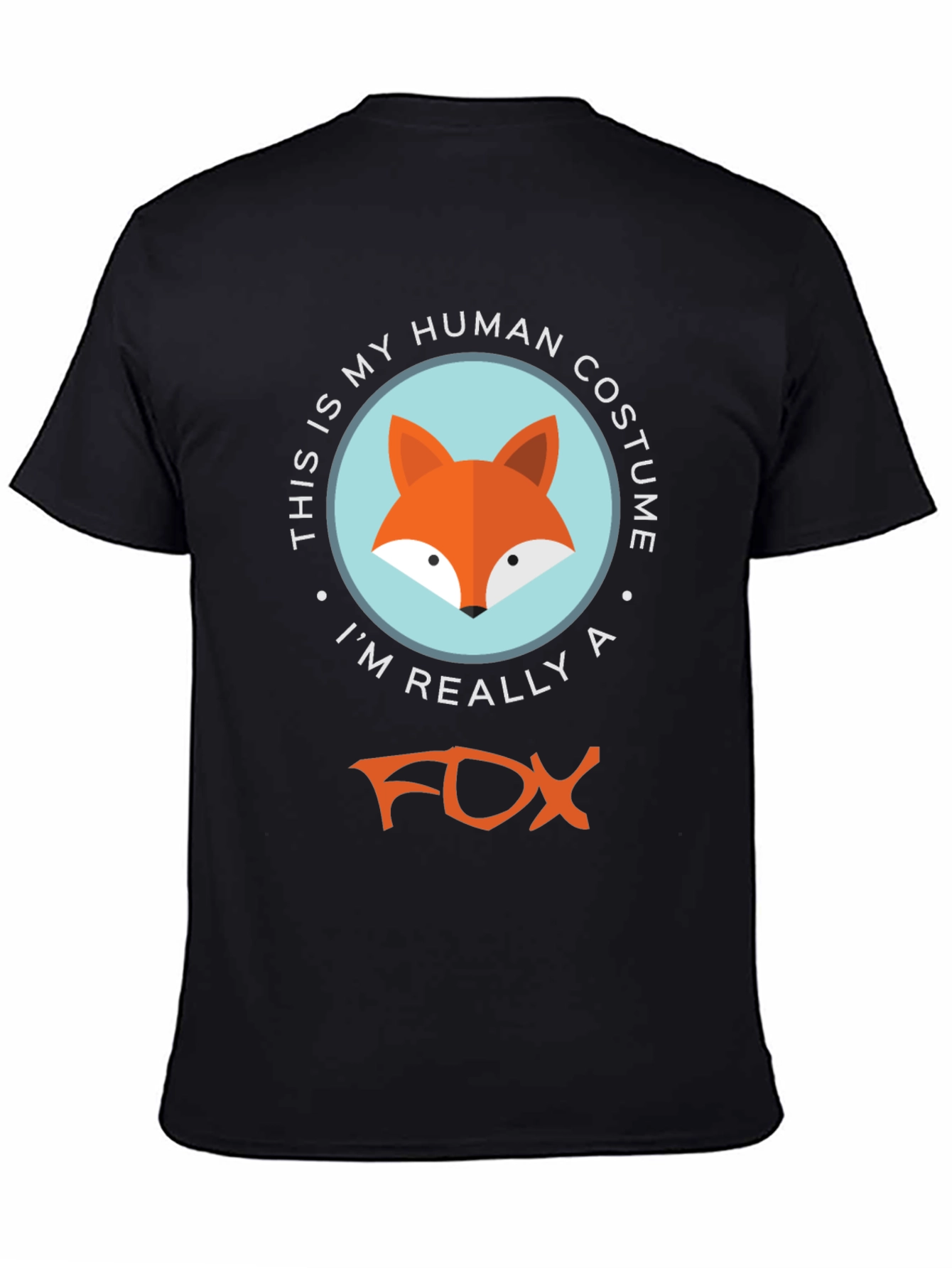 Human Costume Fox T-Shirt - Funny Animal Tee