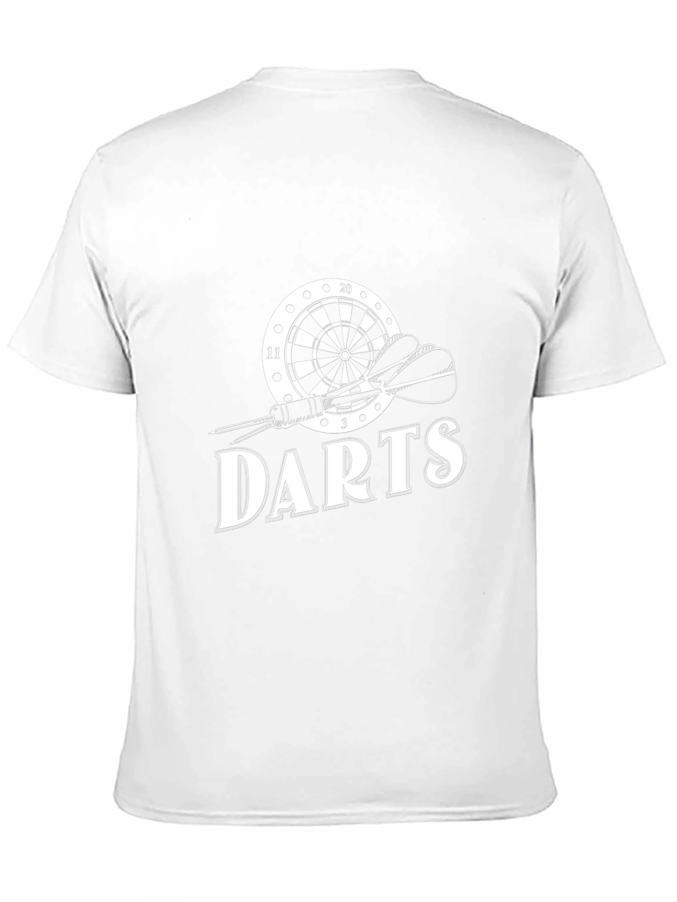 Darts Graphic Tee - Black Cotton T-Shirt