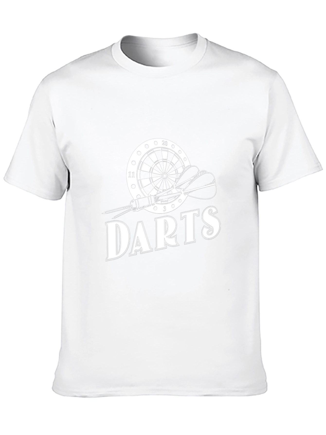 Darts Graphic Tee - Black Cotton T-Shirt
