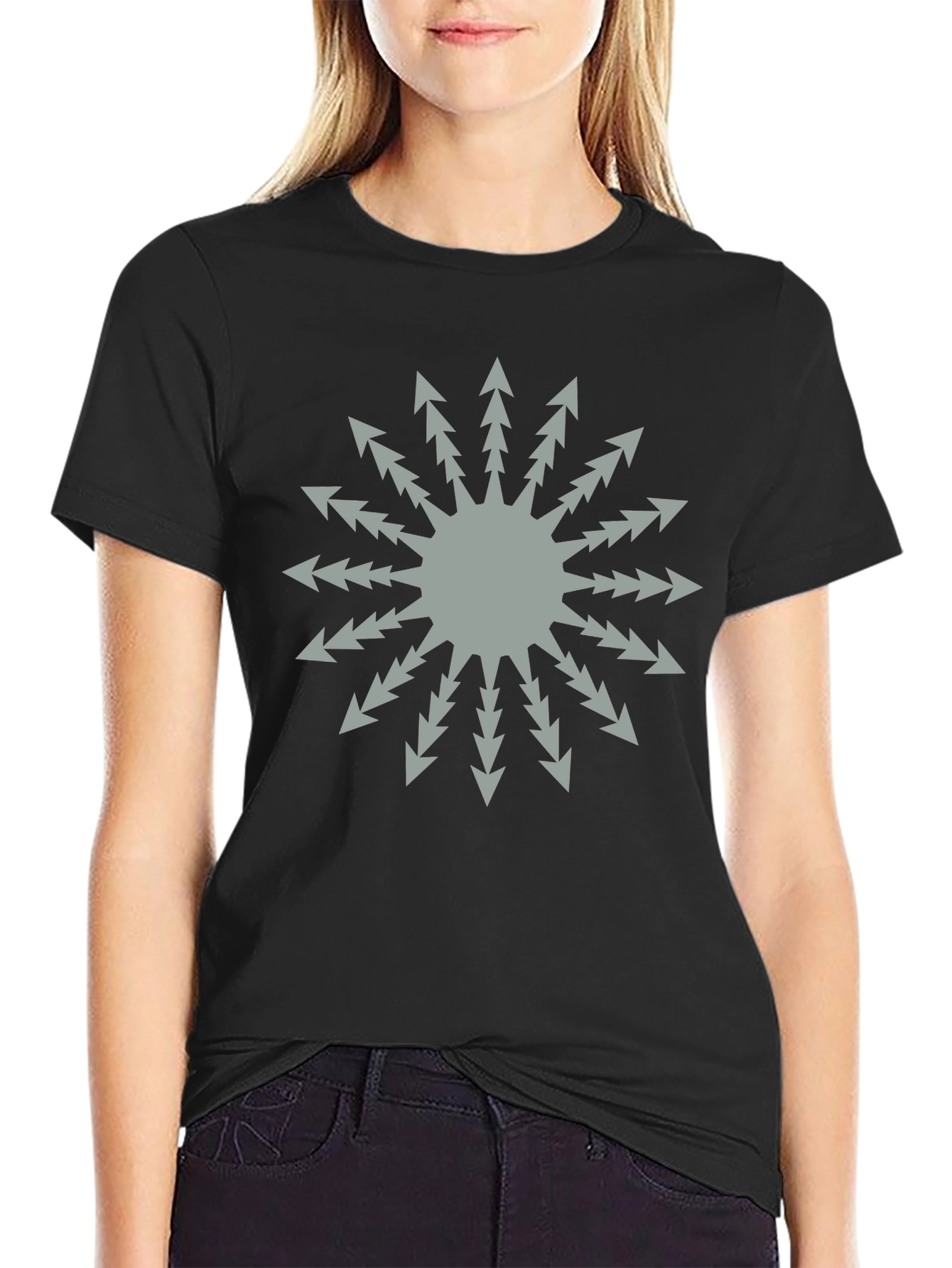 Chaos Star Graphic Black T-Shirt