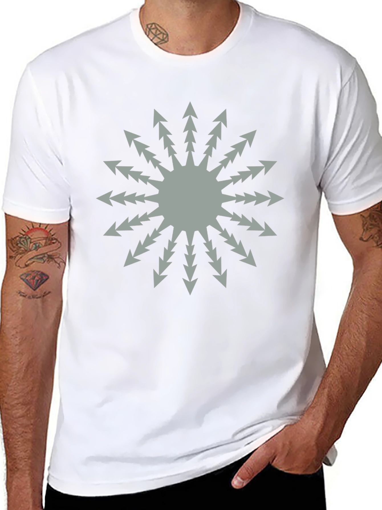 Chaos Star Graphic Black T-Shirt