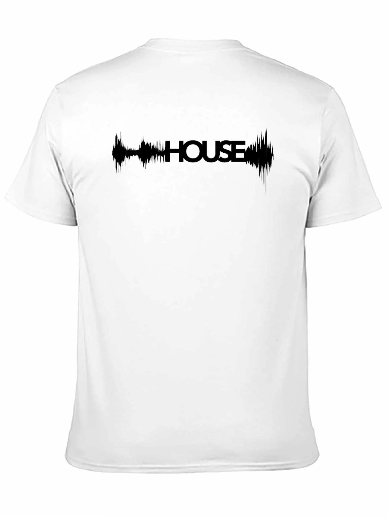 House Music Waveform Graphic Tee - Black T-Shirt