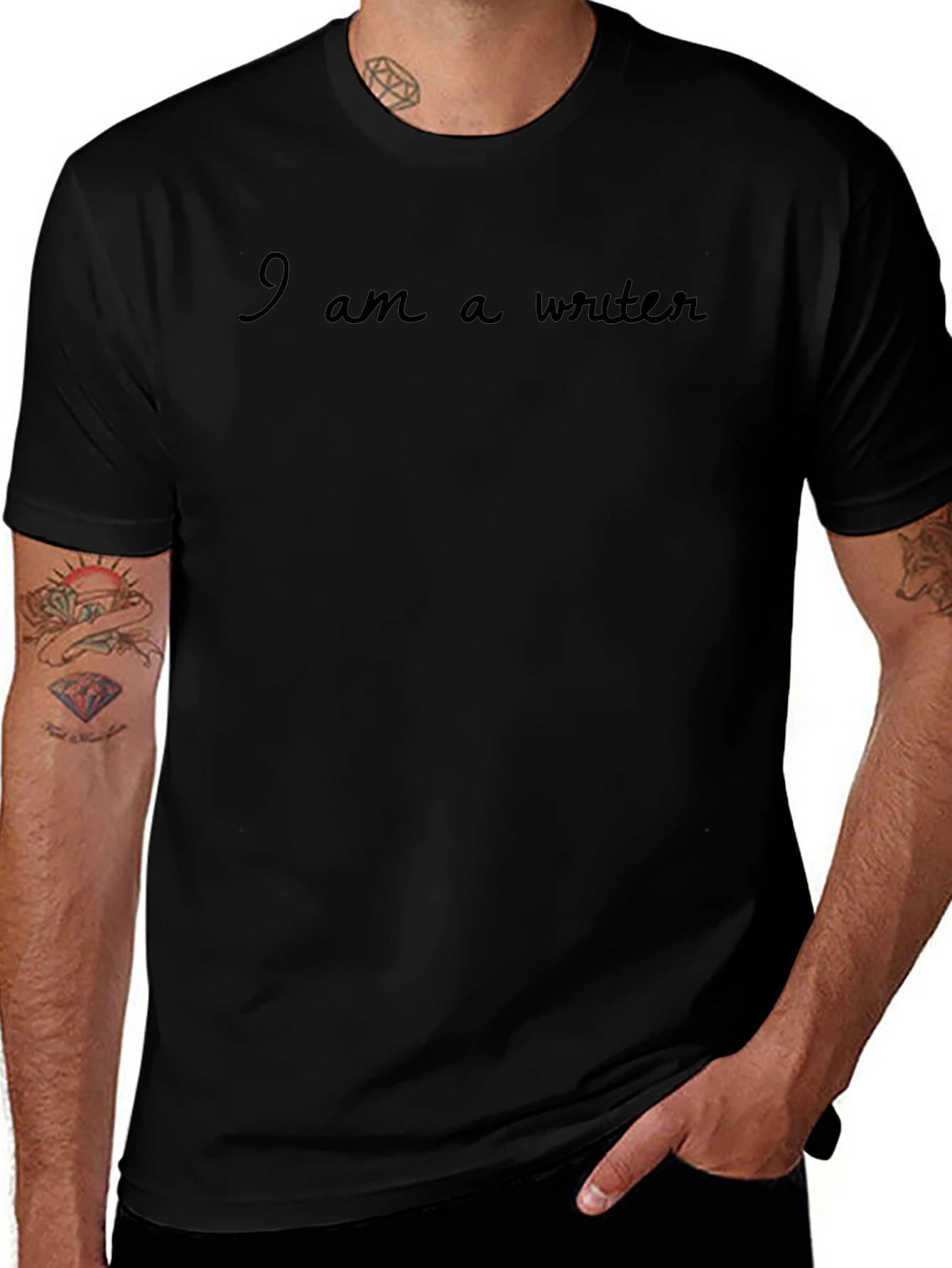 I am a Writer Black T-Shirt