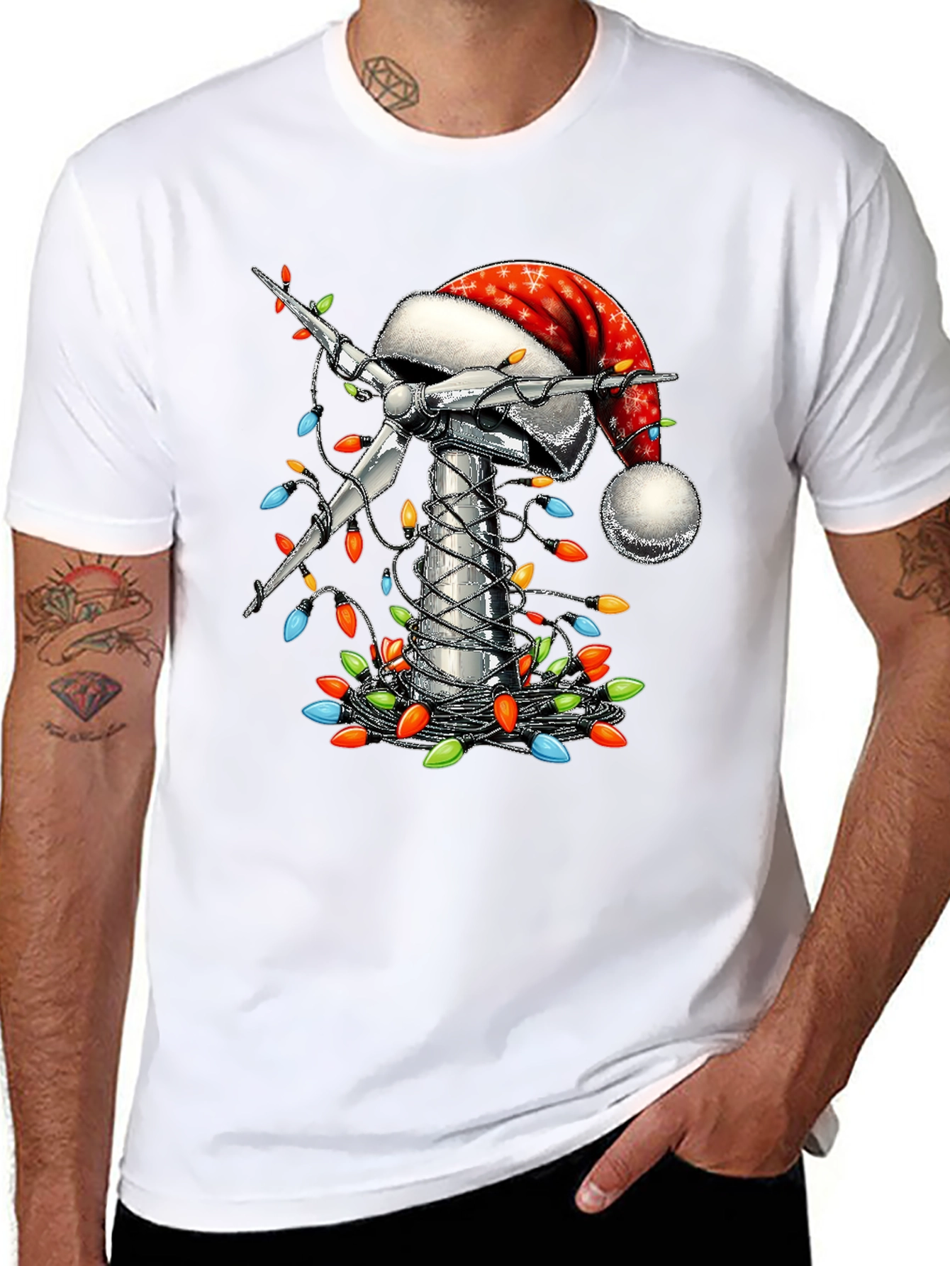 Christmas Wind Turbine T-Shirt