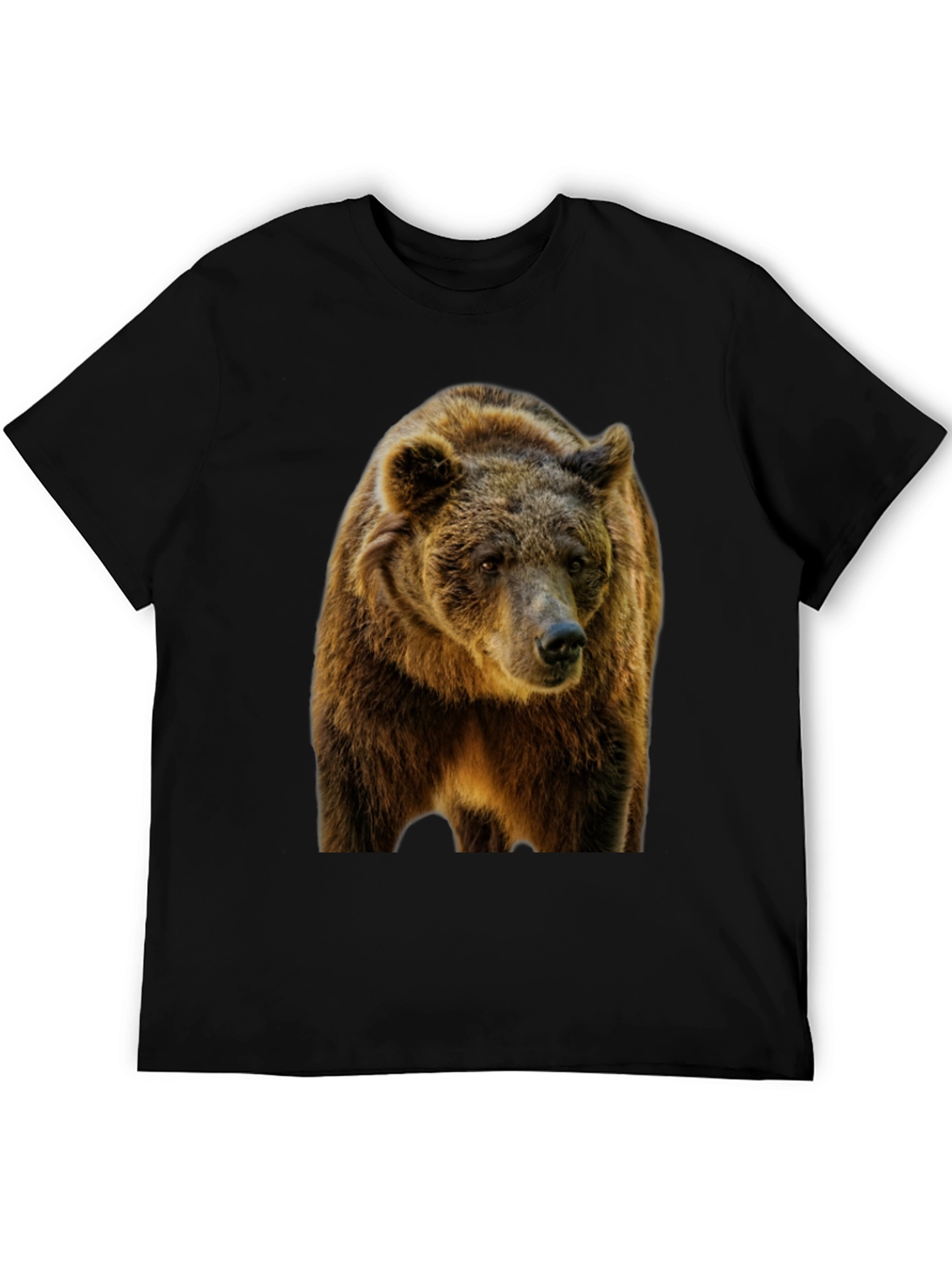 Grizzly Bear Graphic Black T-Shirt
