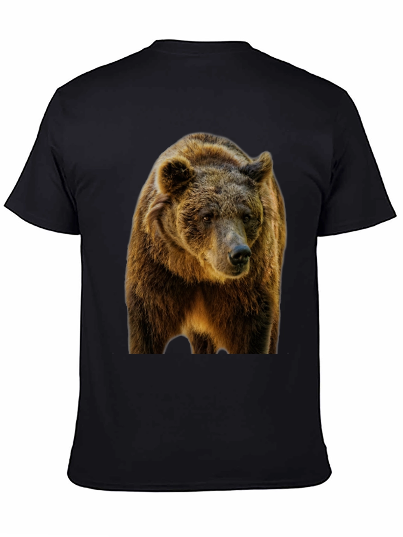 Grizzly Bear Graphic Black T-Shirt