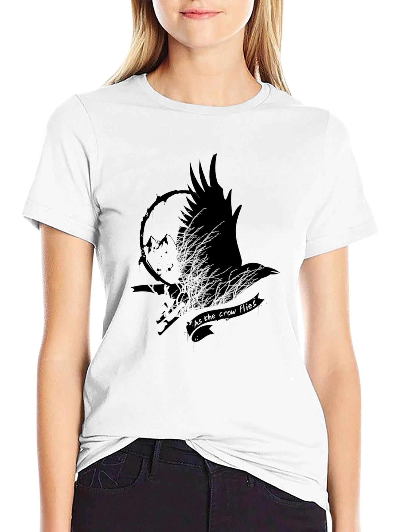 Raven Flies T-Shirt - Unique Graphic Tee
