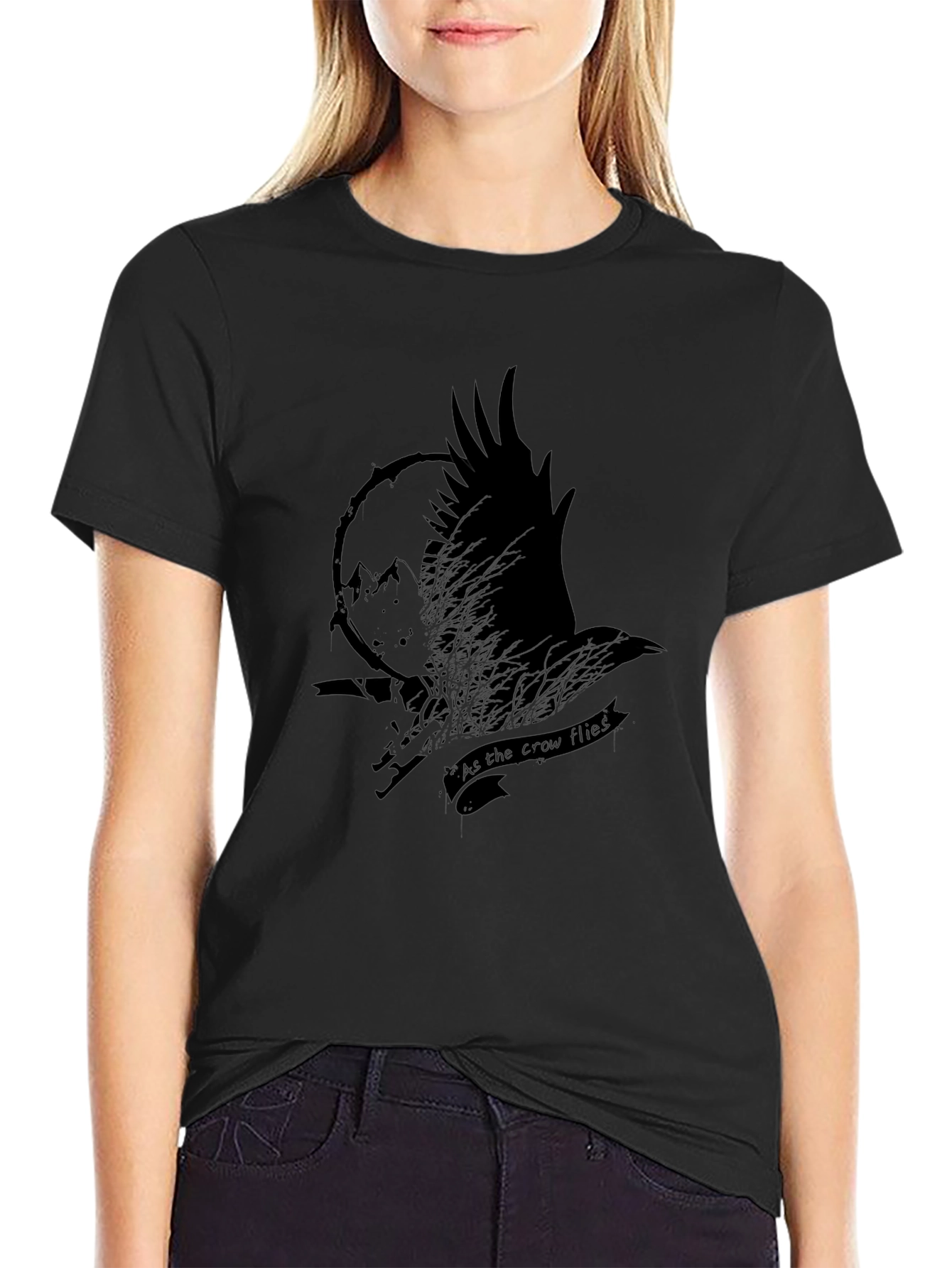 Raven Flies T-Shirt - Unique Graphic Tee