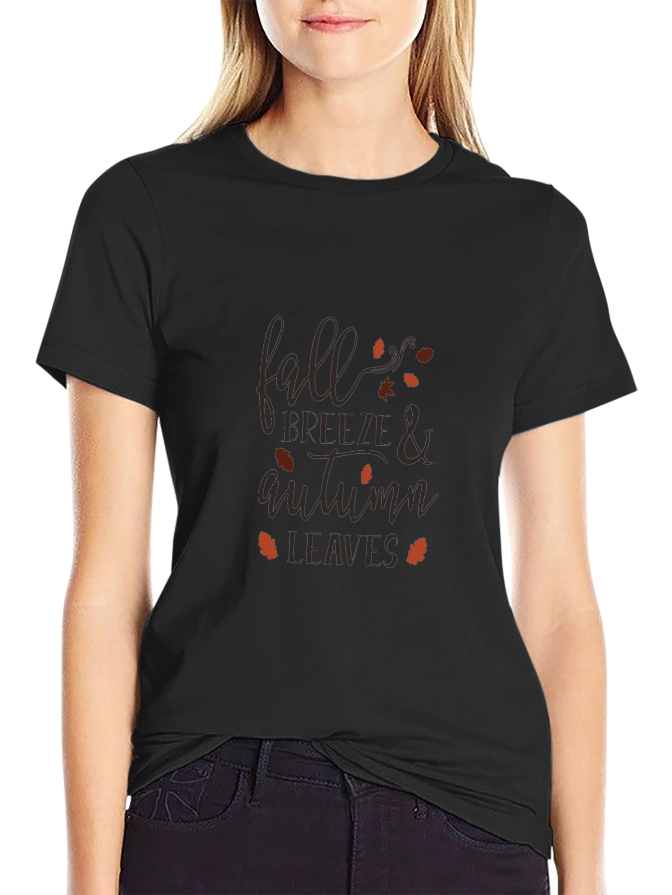 Fall Breeze & Autumn Leaves Graphic T-Shirt