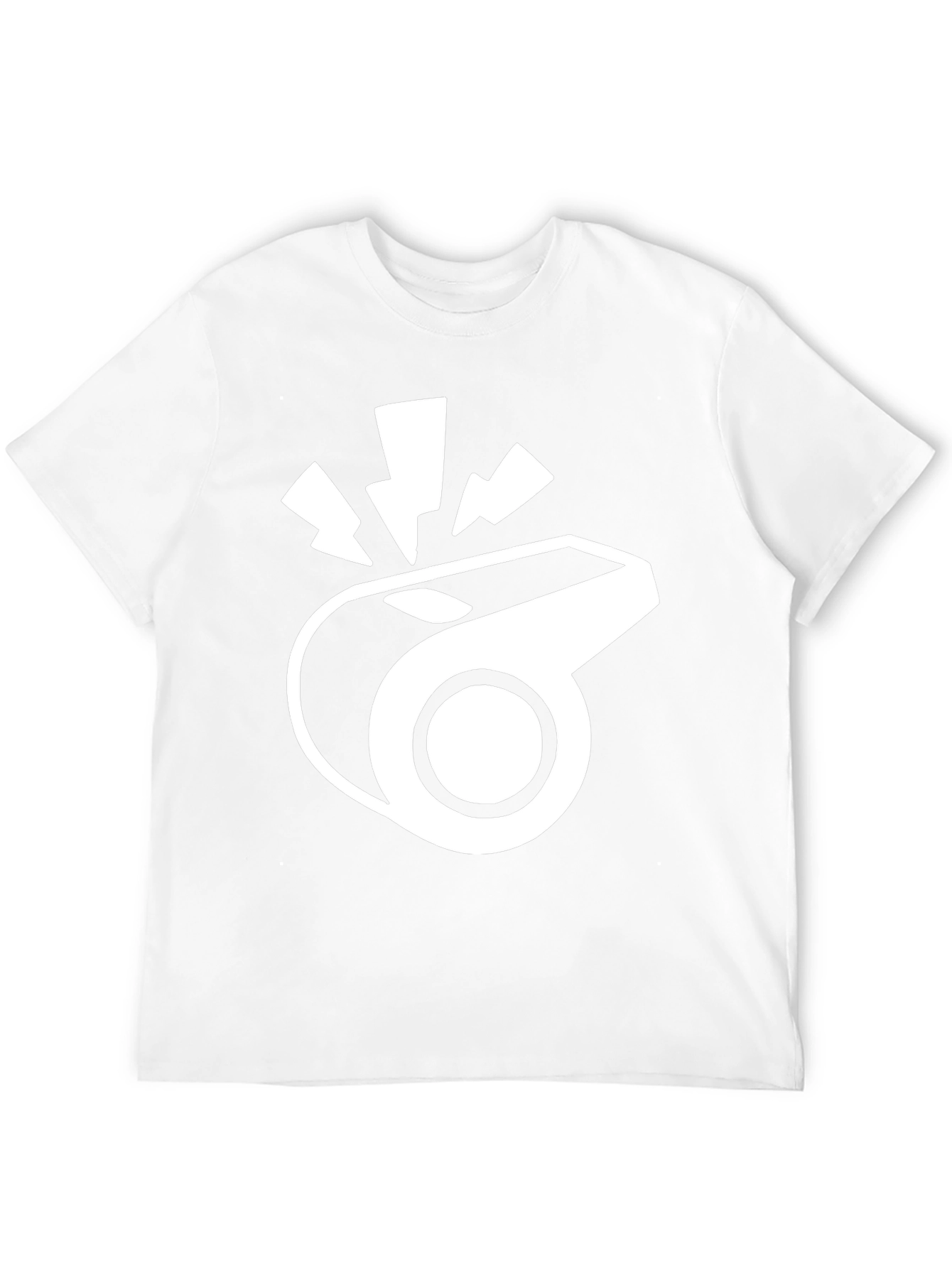 Black T-Shirt with Whistle Graphic
