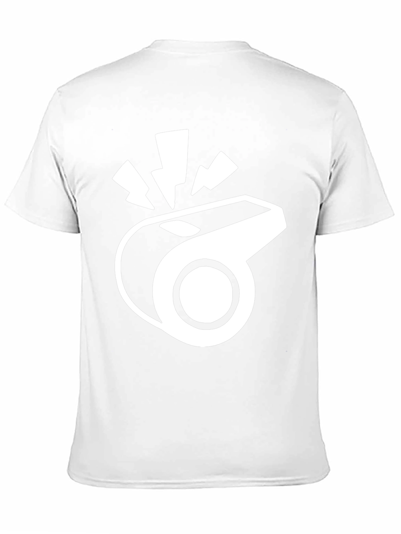 Black T-Shirt with Whistle Graphic