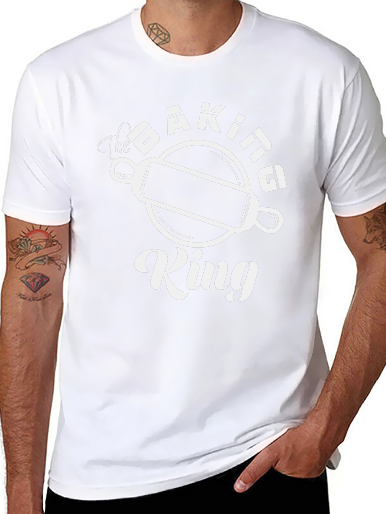 The Baking King T-Shirt - Black Graphic Tee