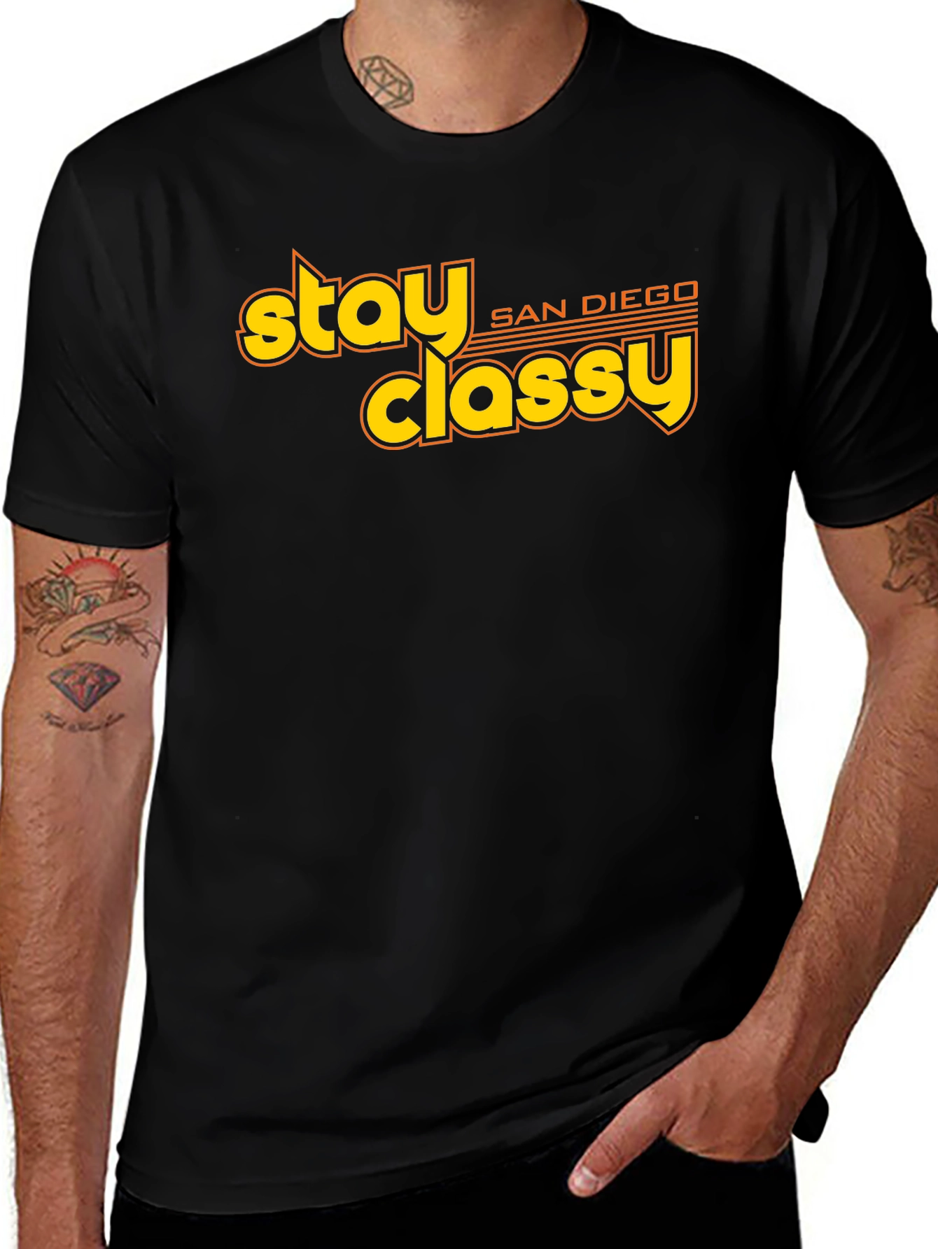 Stay Classy San Diego T-Shirt - Black