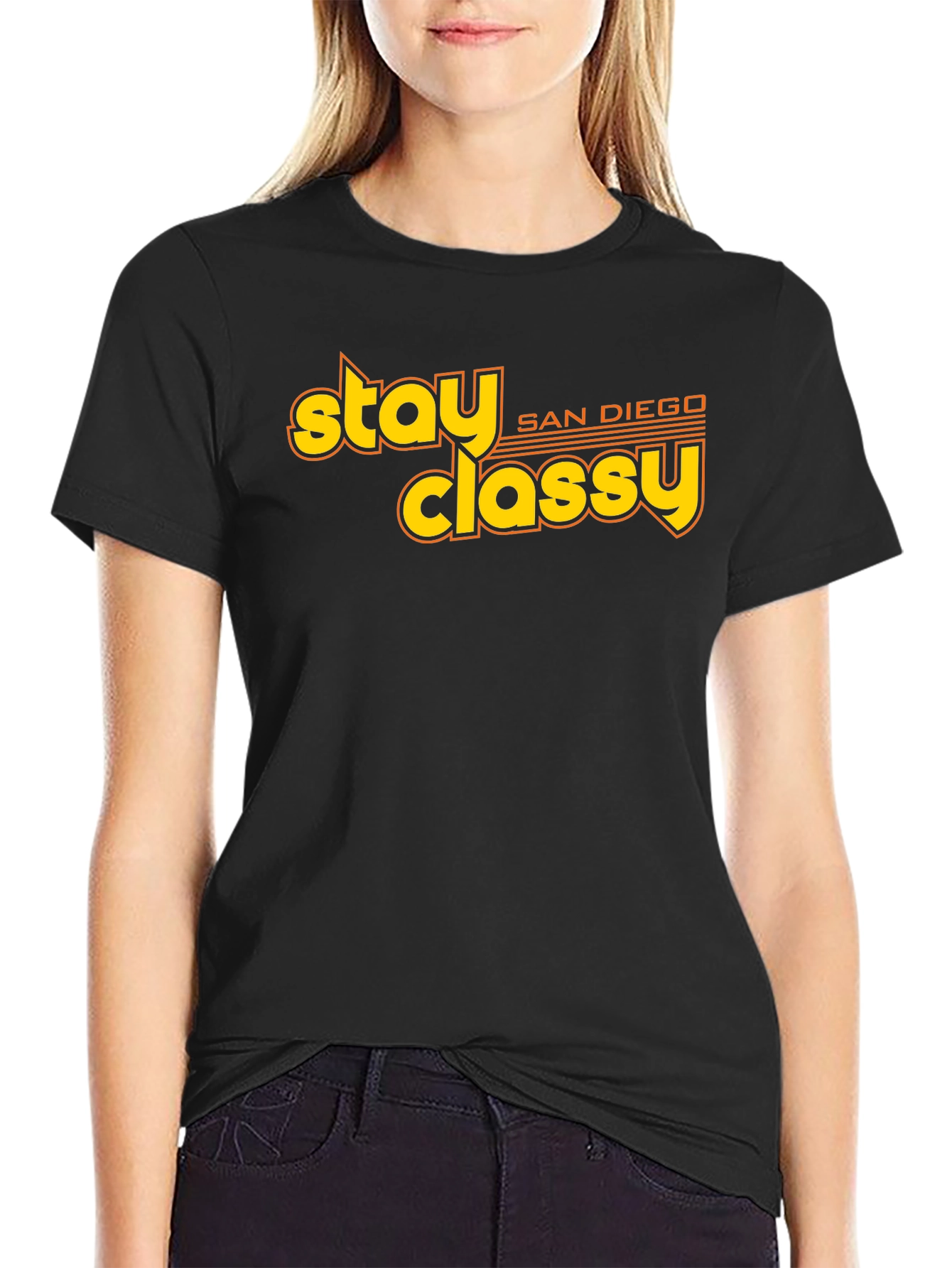 Stay Classy San Diego T-Shirt - Black