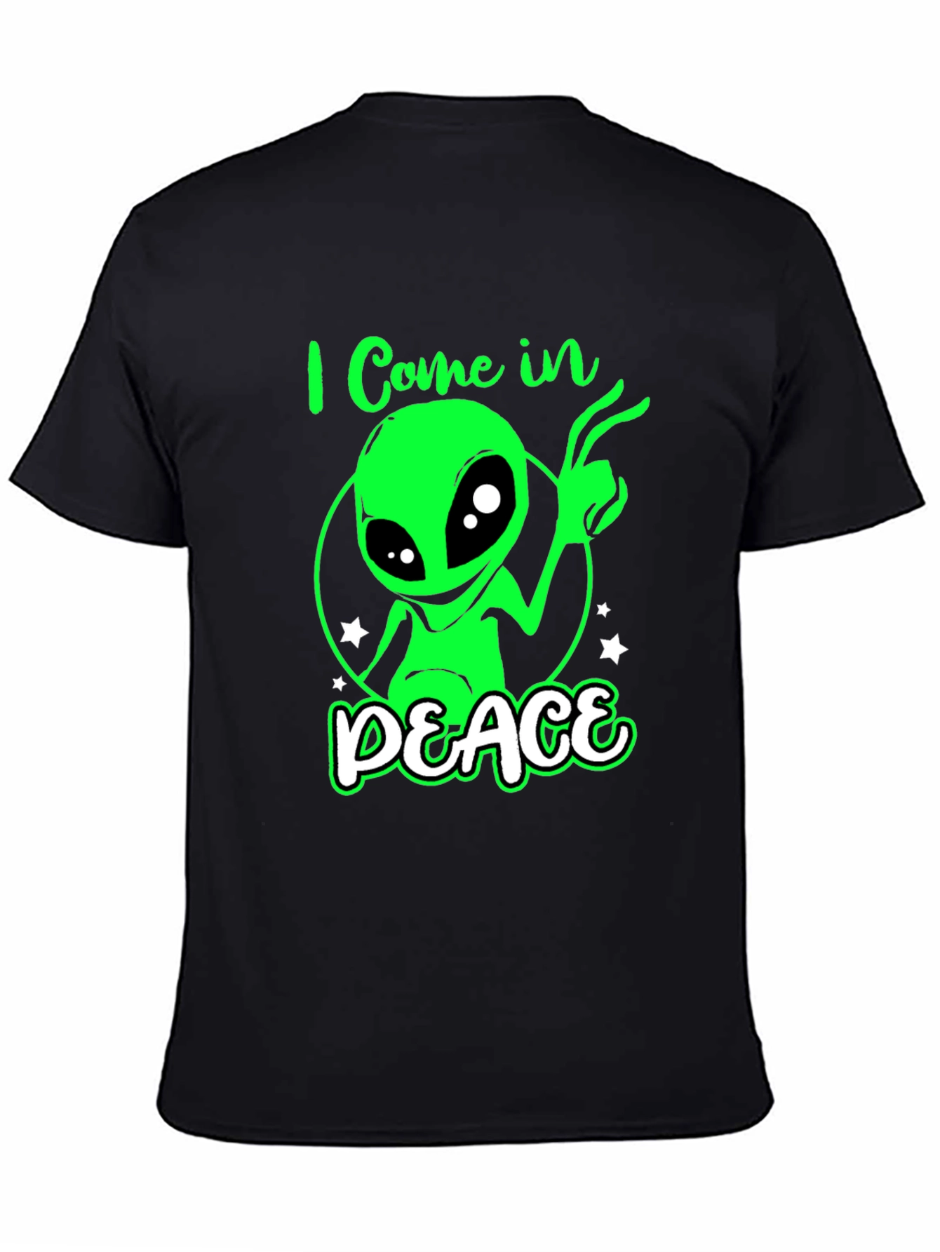 I Come In Peace Alien Graphic T-Shirt