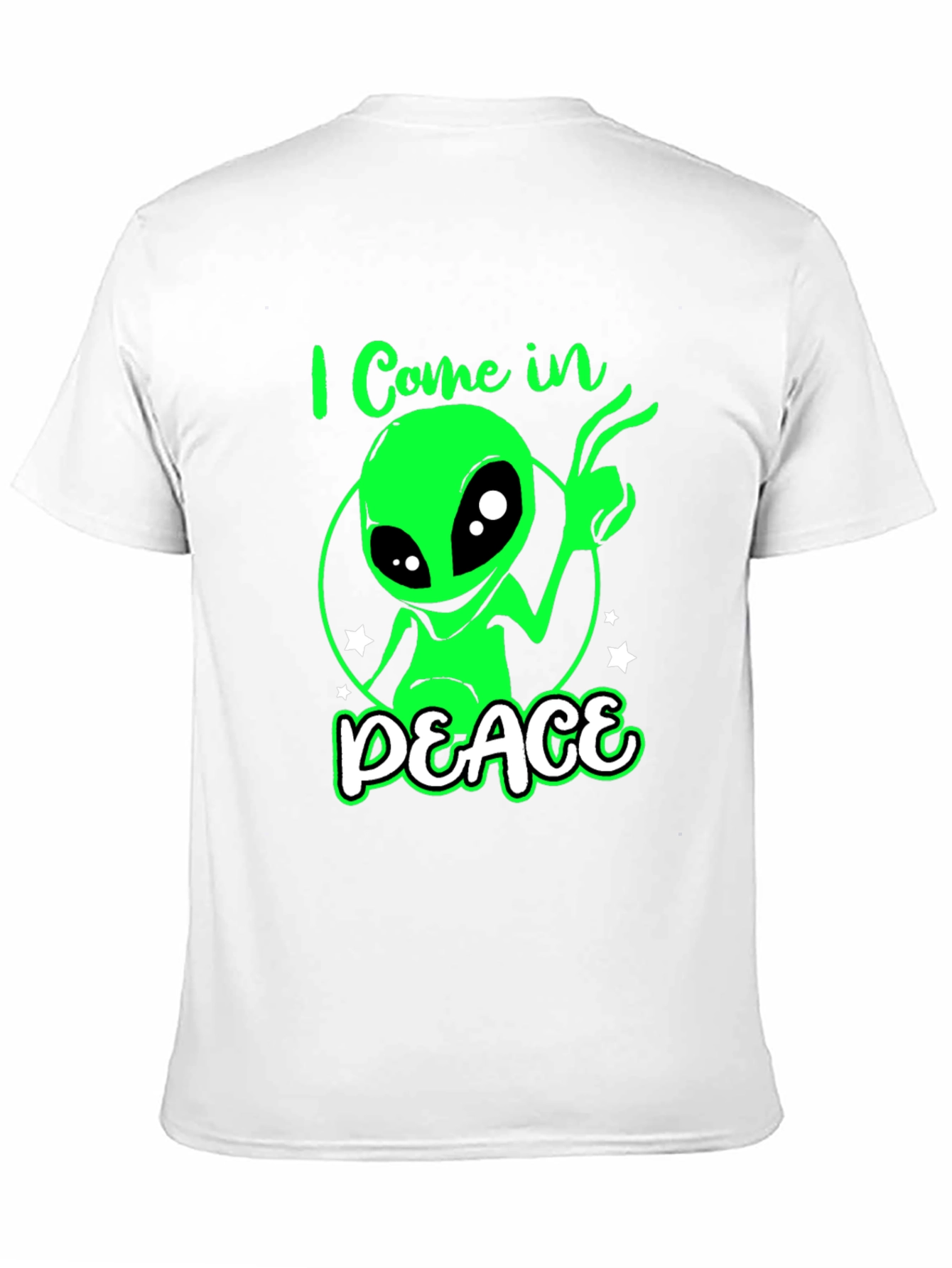 I Come In Peace Alien Graphic T-Shirt