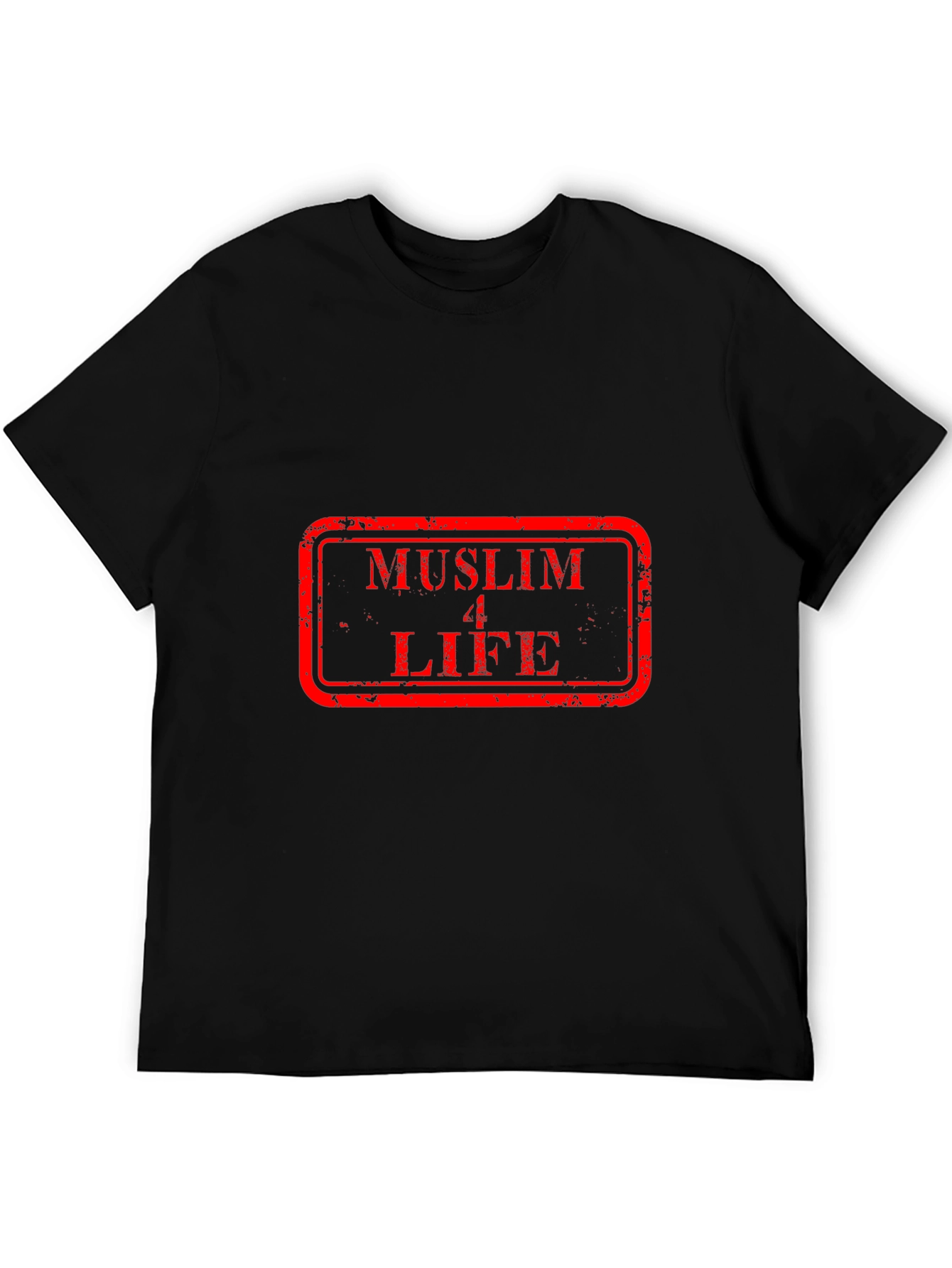 Muslim 4 Life Graphic Tee - Black Cotton T-Shirt