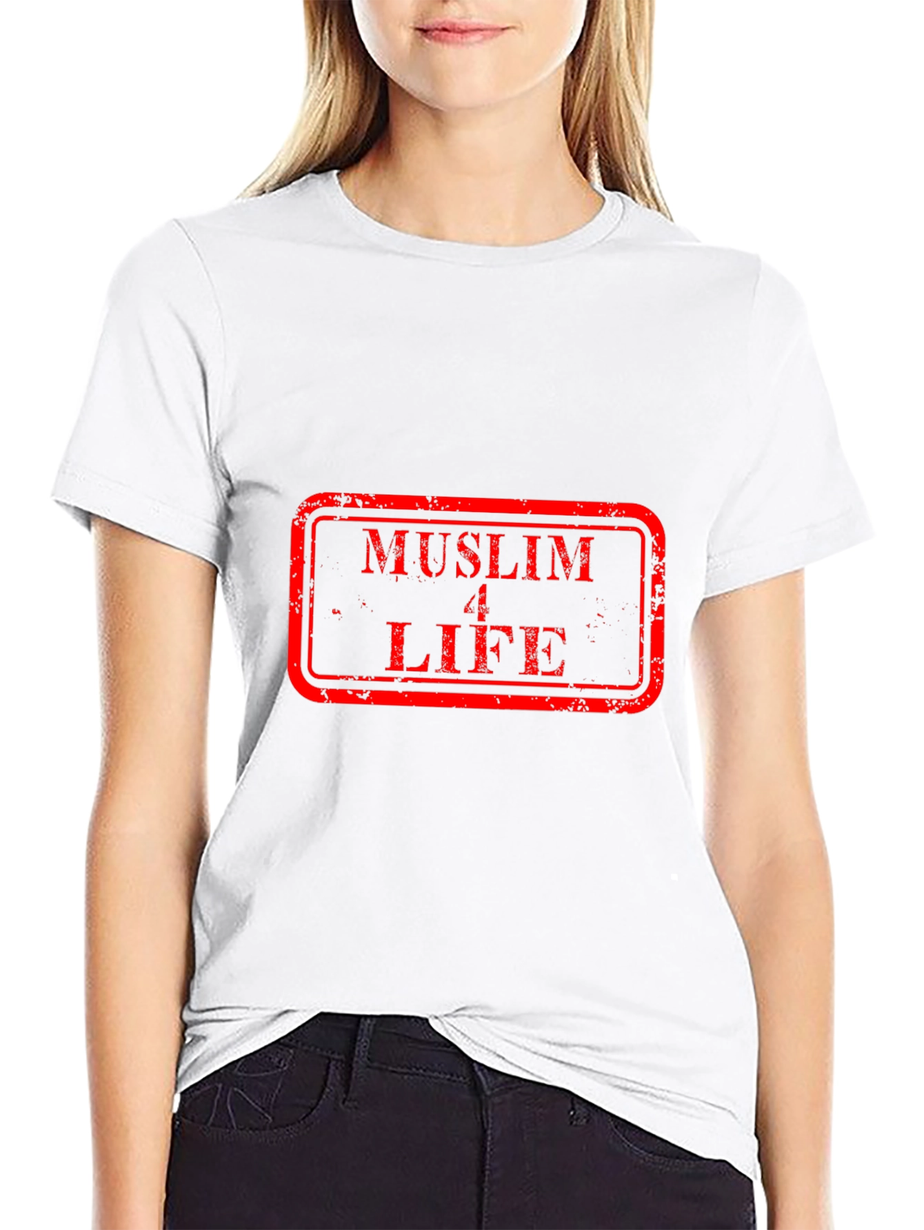 Muslim 4 Life Graphic Tee - Black Cotton T-Shirt